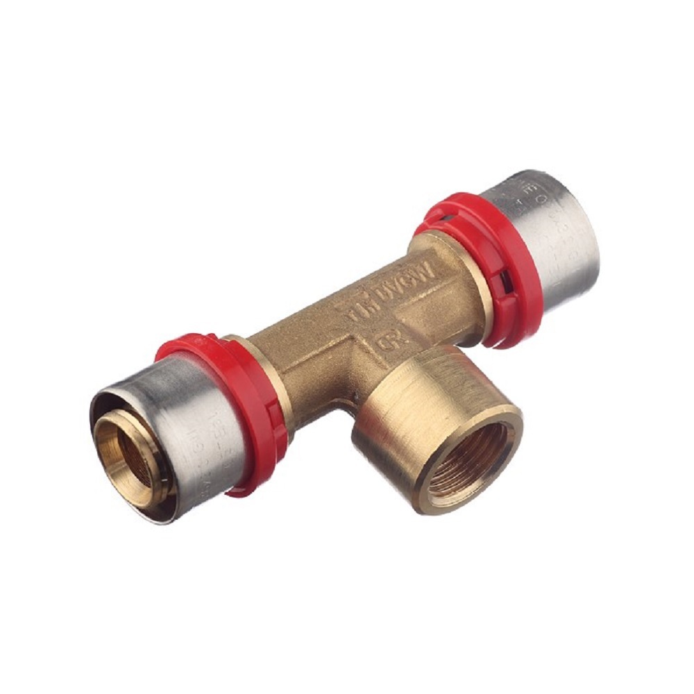 Изображение товара Тройник комбинированный TIEMME 16x1/2"x26 мм латунь для водопровода и отопления Италия