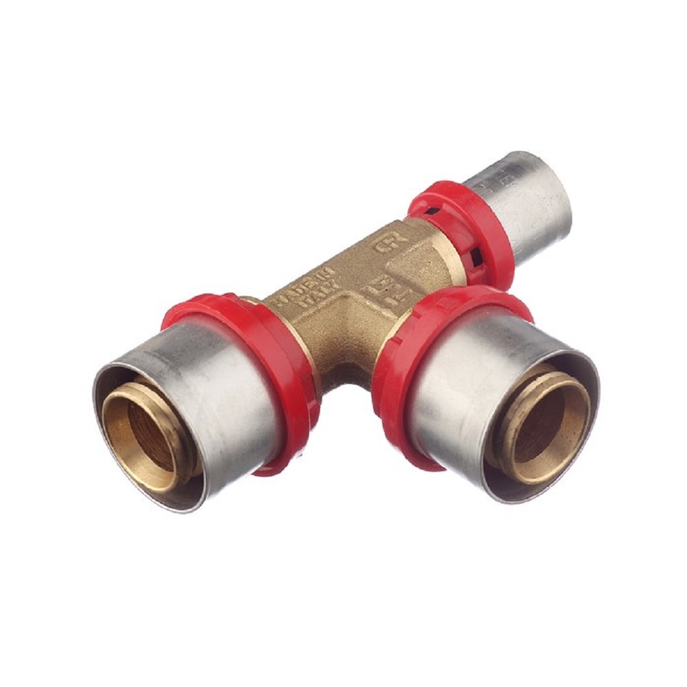 Изображение товара Тройник переходной Tiemme 26x26x16 мм латунь для систем водоснабжения отопления Италия