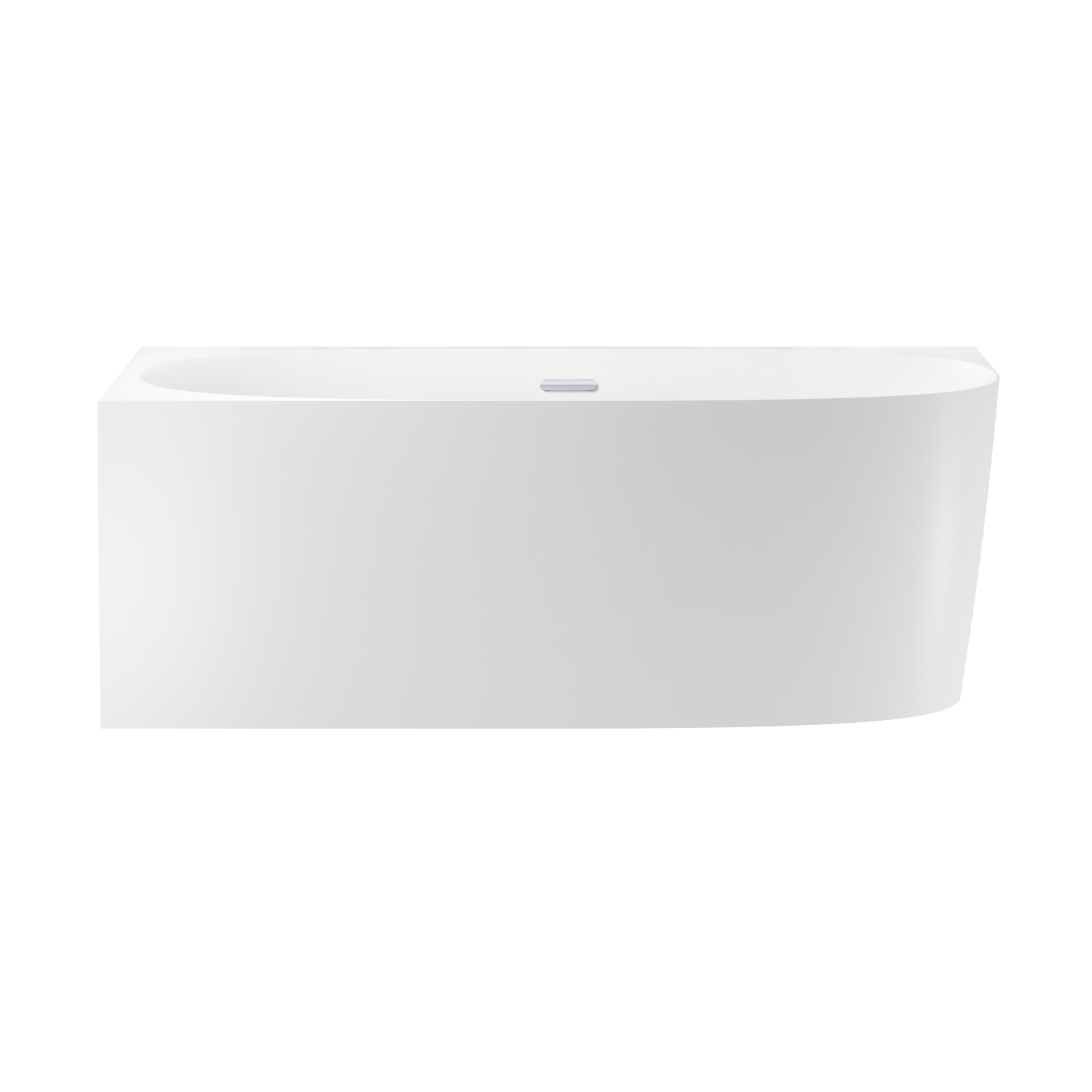 Изображение товара Акриловая угловая ванна 160x75 см Wellsee Belle Spa 2.0 235802001 левый разворот, с каркасом, экраном и сливом-переливом