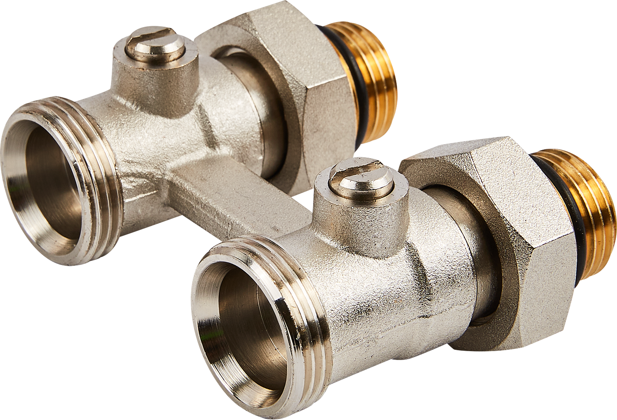 Узел нижнего подключения прямой Н-образный Спец 1/2"x3/4" латунь - 1