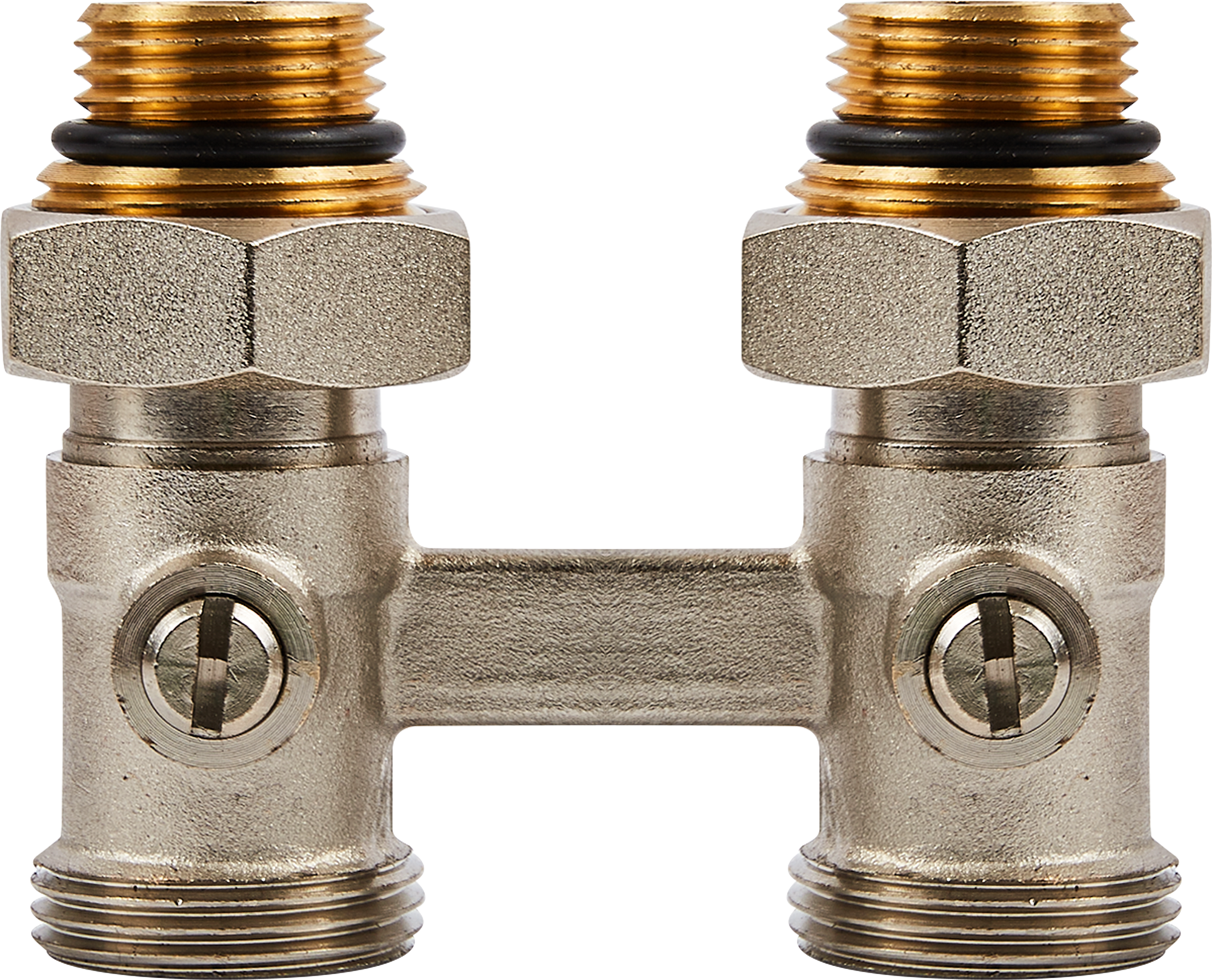 Узел нижнего подключения прямой Н-образный Спец 1/2"x3/4" латунь - 3