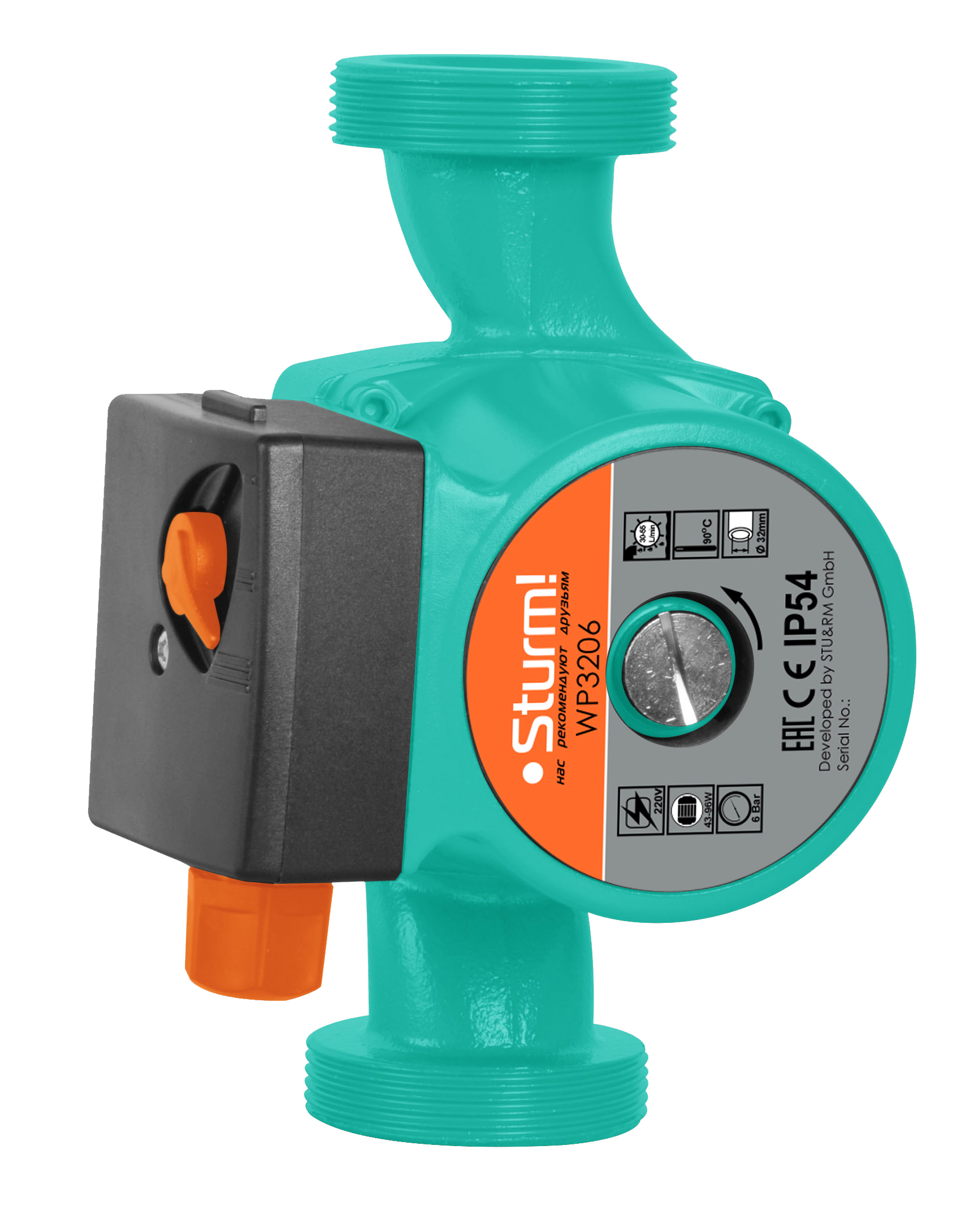 Изображение товара Циркуляционный насос Sturm! WP3206 для систем отопления