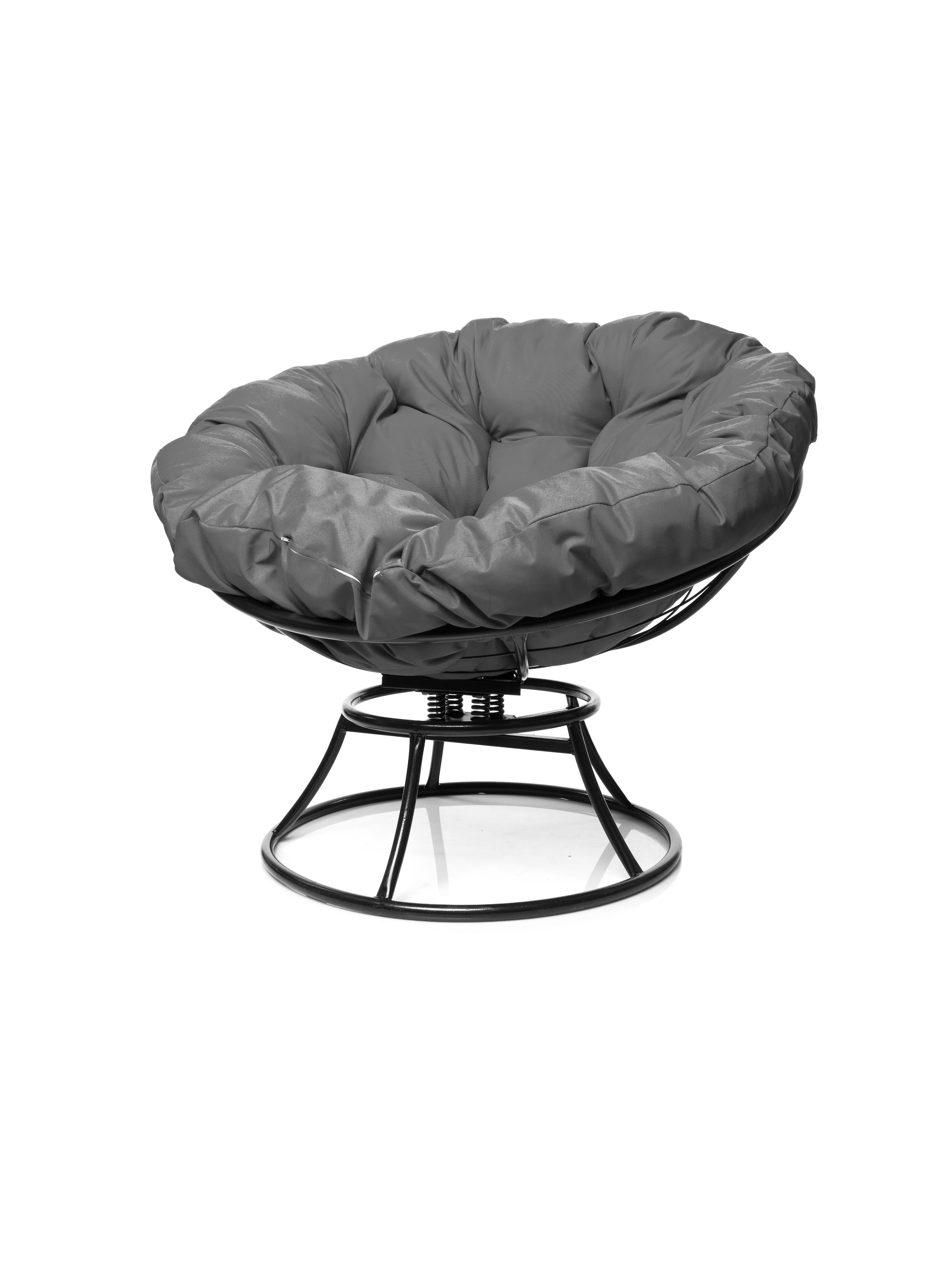 Изображение товара Кресло садовое M-group 12040409 Папасан 98 см x 58 см x 79 см искусственный ротанг черный