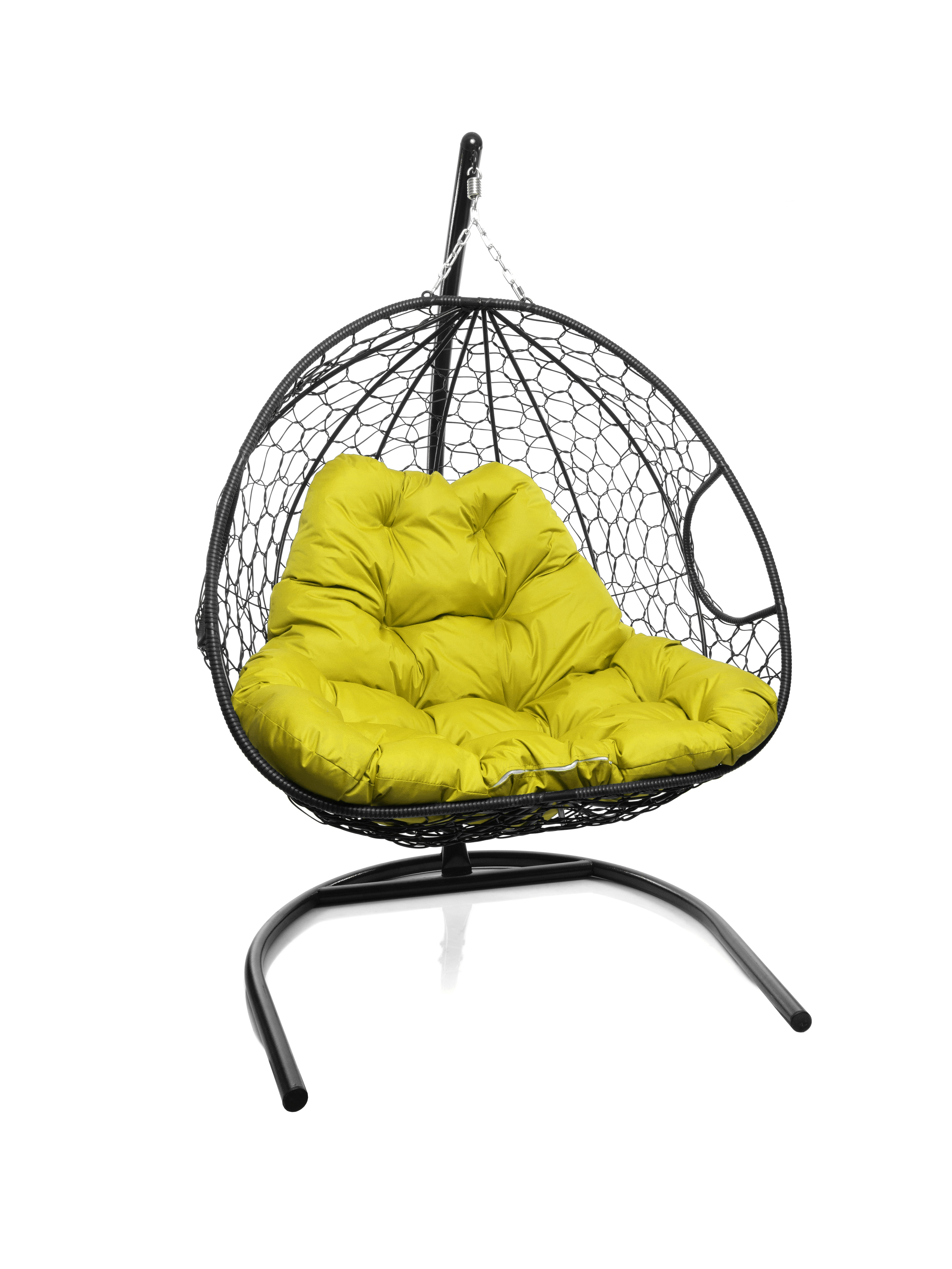 Изображение товара Кресло подвесное двуспальное из искусственного ротанга с подушкой M-group 11450411