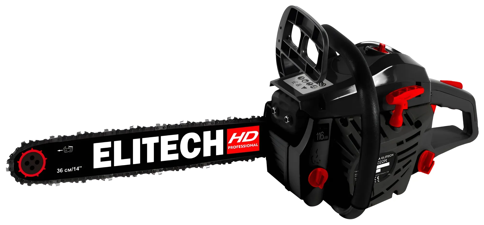 Изображение товара Бензопила Elitech CS 4022R 2, 2 л. с. 36 см - мощная и надежная цепная пила