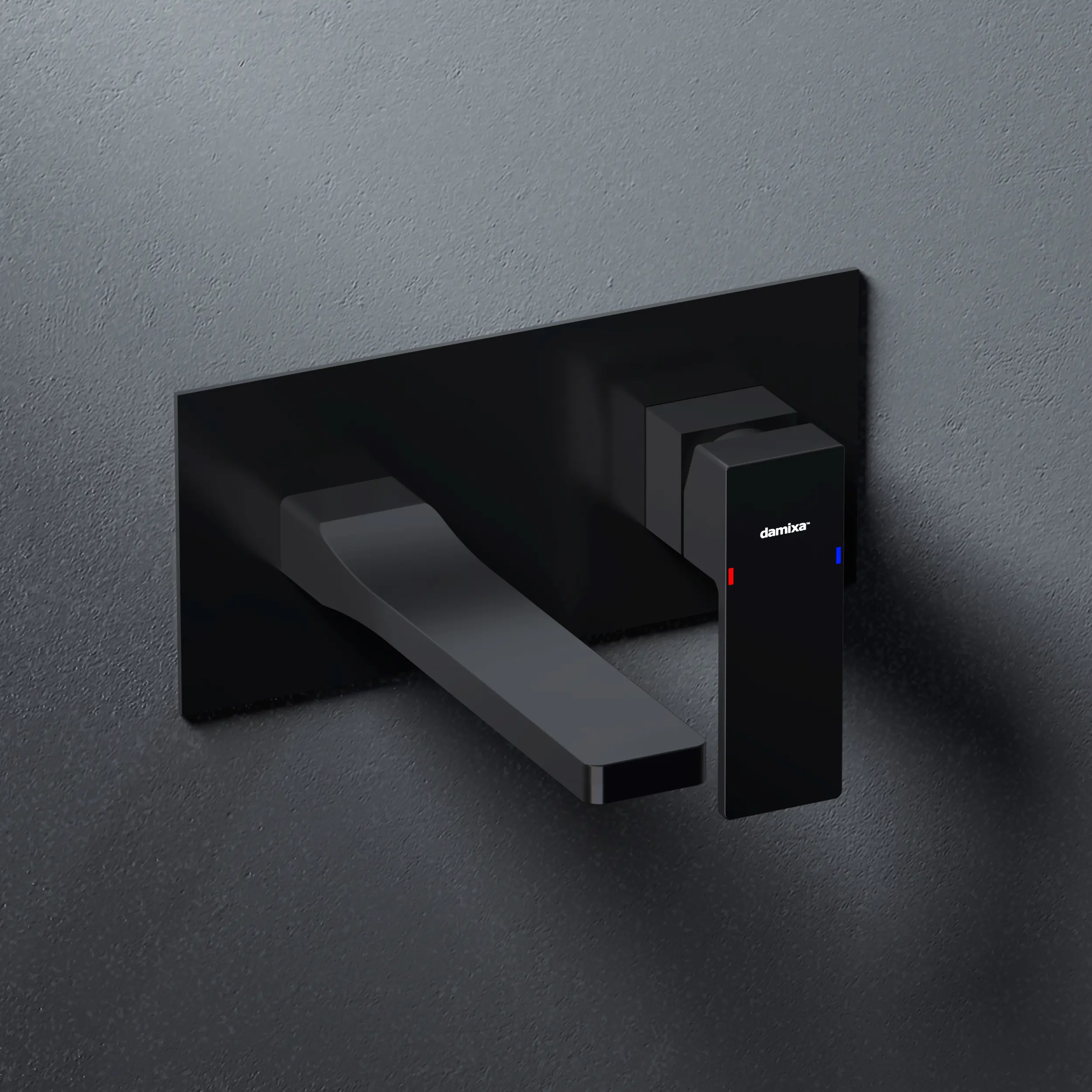 Смеситель для раковины Damixa Elm 215260300LM, скрытый монтаж, однорычажный, цвет черный матовый - 7