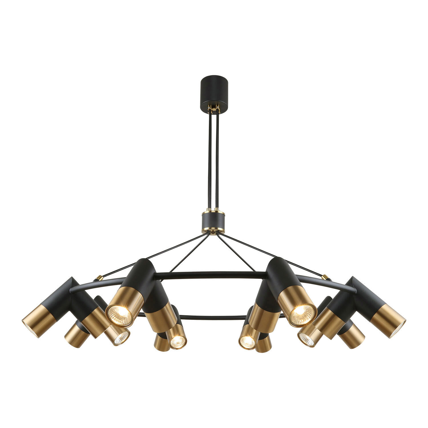 Изображение товара Люстра подвесная Lussole Gilbert LSP-8885 на 16 ламп, черная