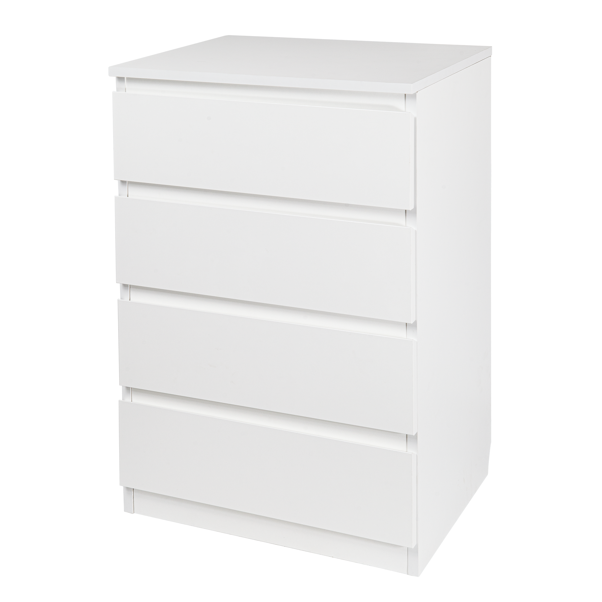 Комод 4 ящика 50x80x39.4 см ЛДСП цвет белый - 1