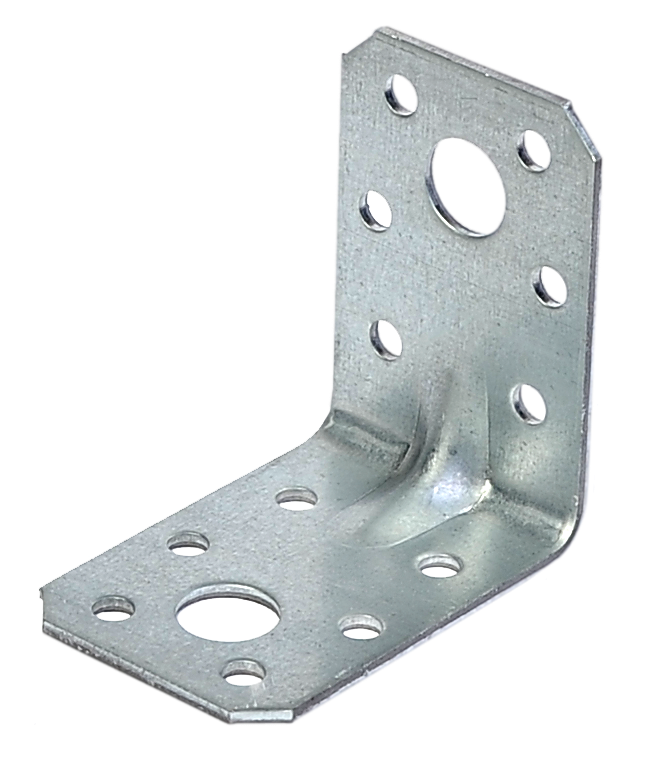 Изображение товара Угол крепежный усиленный KUU 50x50x35x1.8 оцинкованная сталь цвет серый