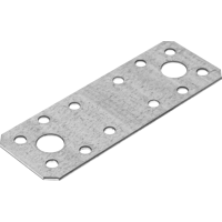 Изображение товара Пластина крепежная КР 100x35x1.8 оцинкованная сталь цвет серебро