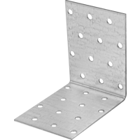 Изображение товара Угол крепежный равносторонний KUR 80x80x60x1.8 оцинкованная сталь цвет серый