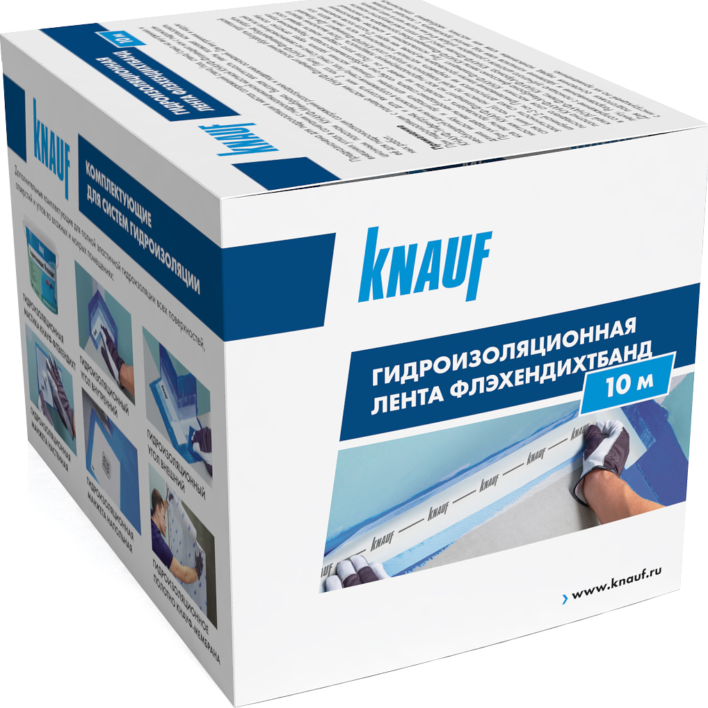 Лента гидроизоляционная Knauf Флэхендихтбанд 7/12 см 10 м - 2