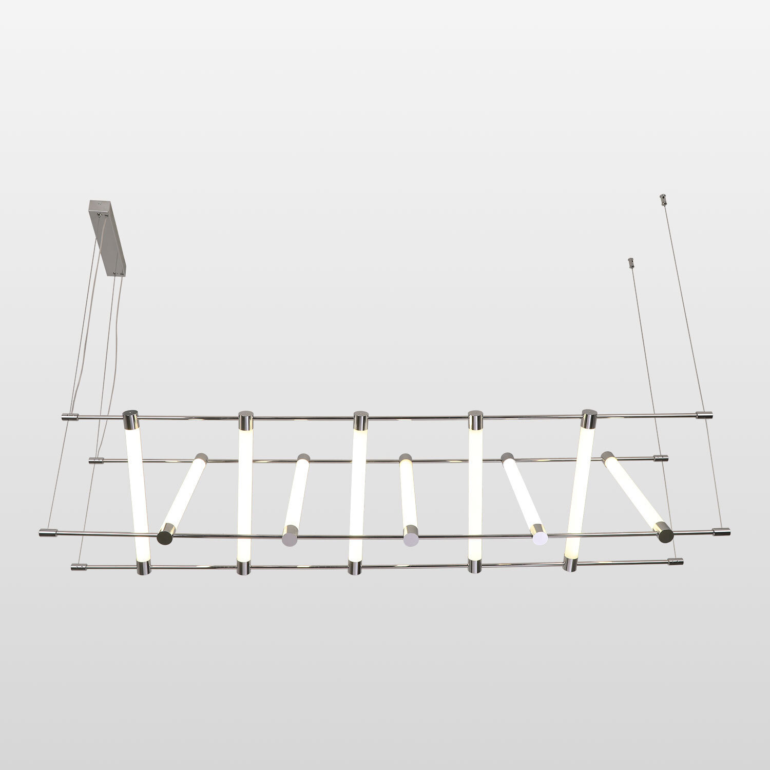 Изображение товара Светильник подвесной светодиодный Lussole Lsp-7177 16 м² нейтральный белый свет цвет хром