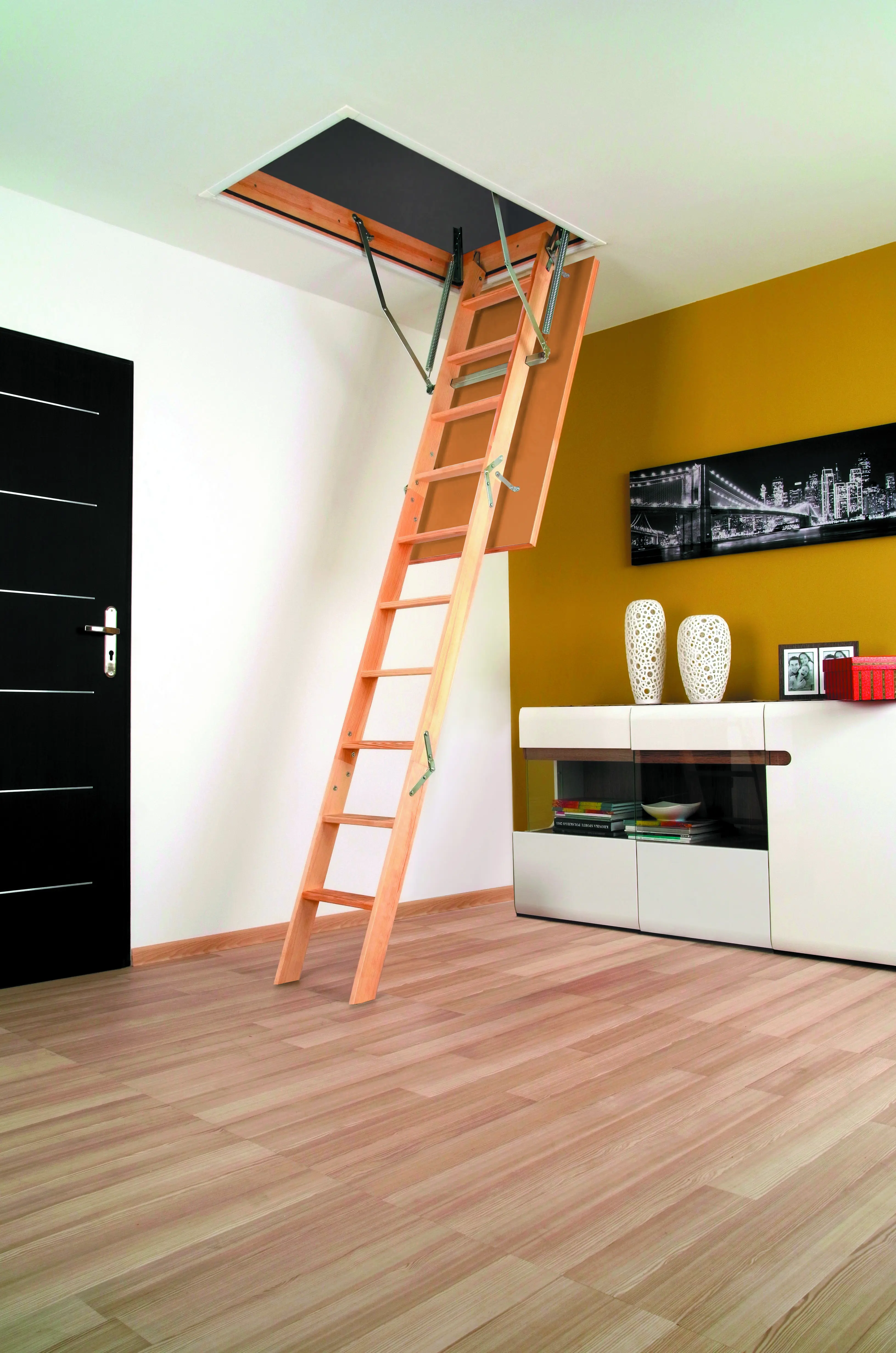 Лестница чердачная складная с секциями Optistep OLS 60x130x305 см - 4