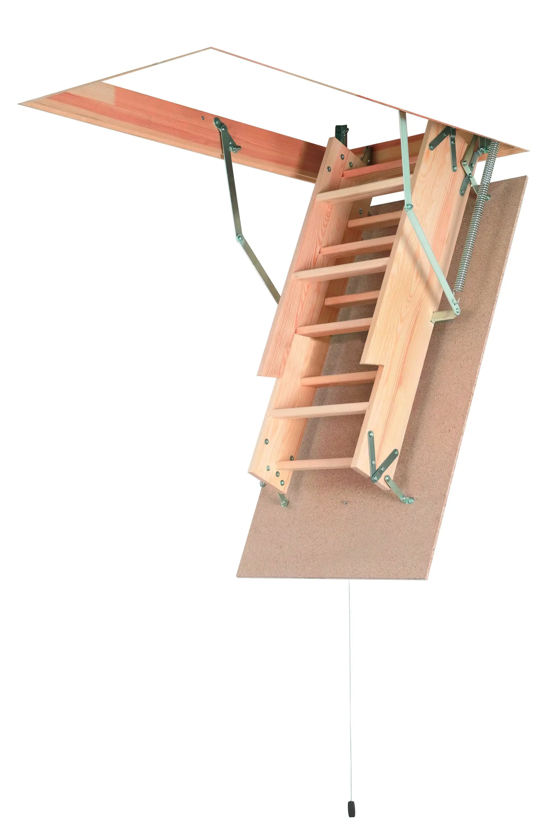 Лестница чердачная складная с секциями OLN 120x60x280 см - 2