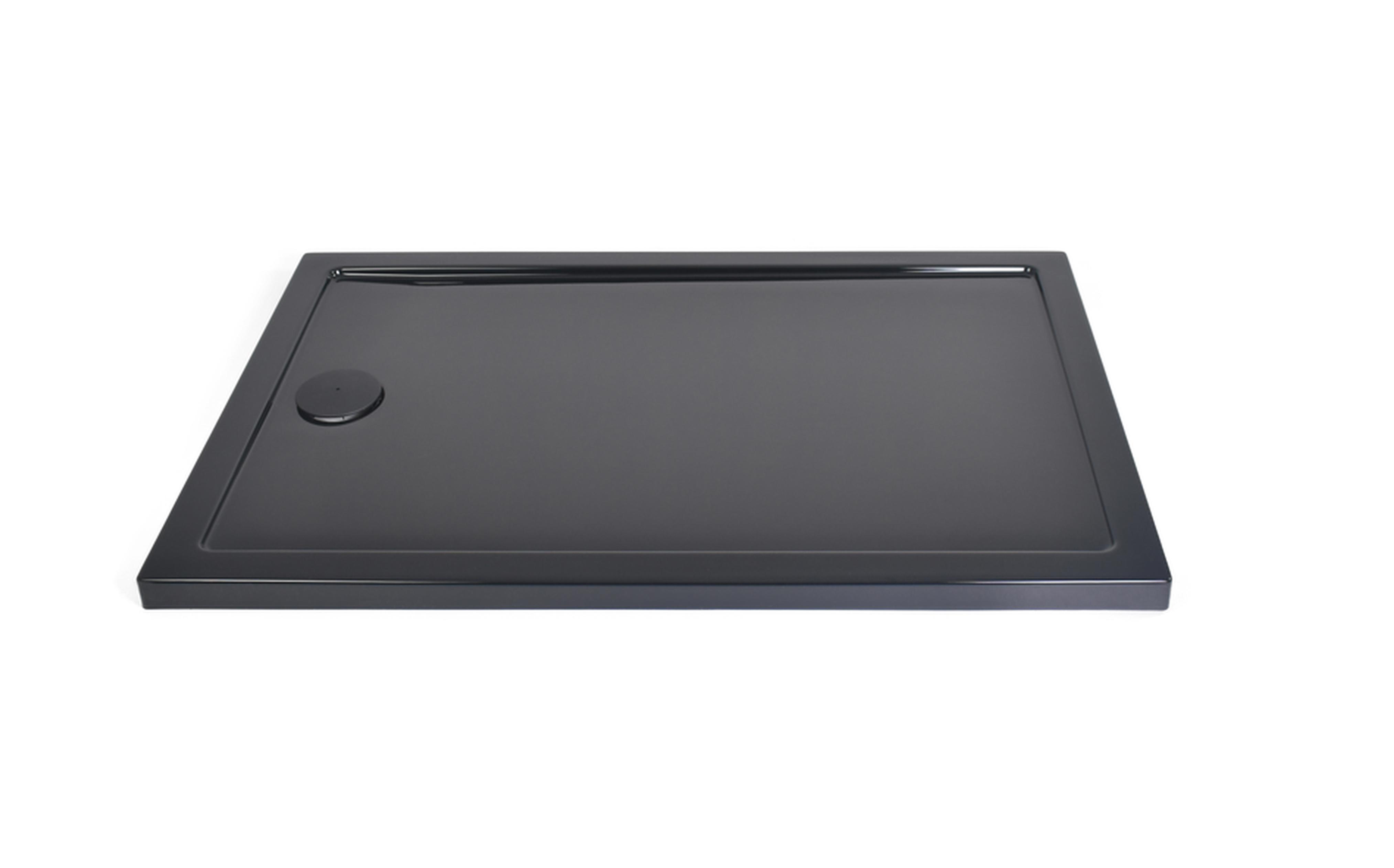Изображение товара Душевой поддон Metakam Apart Black 120x80 см акриловый с сифон в комплекте