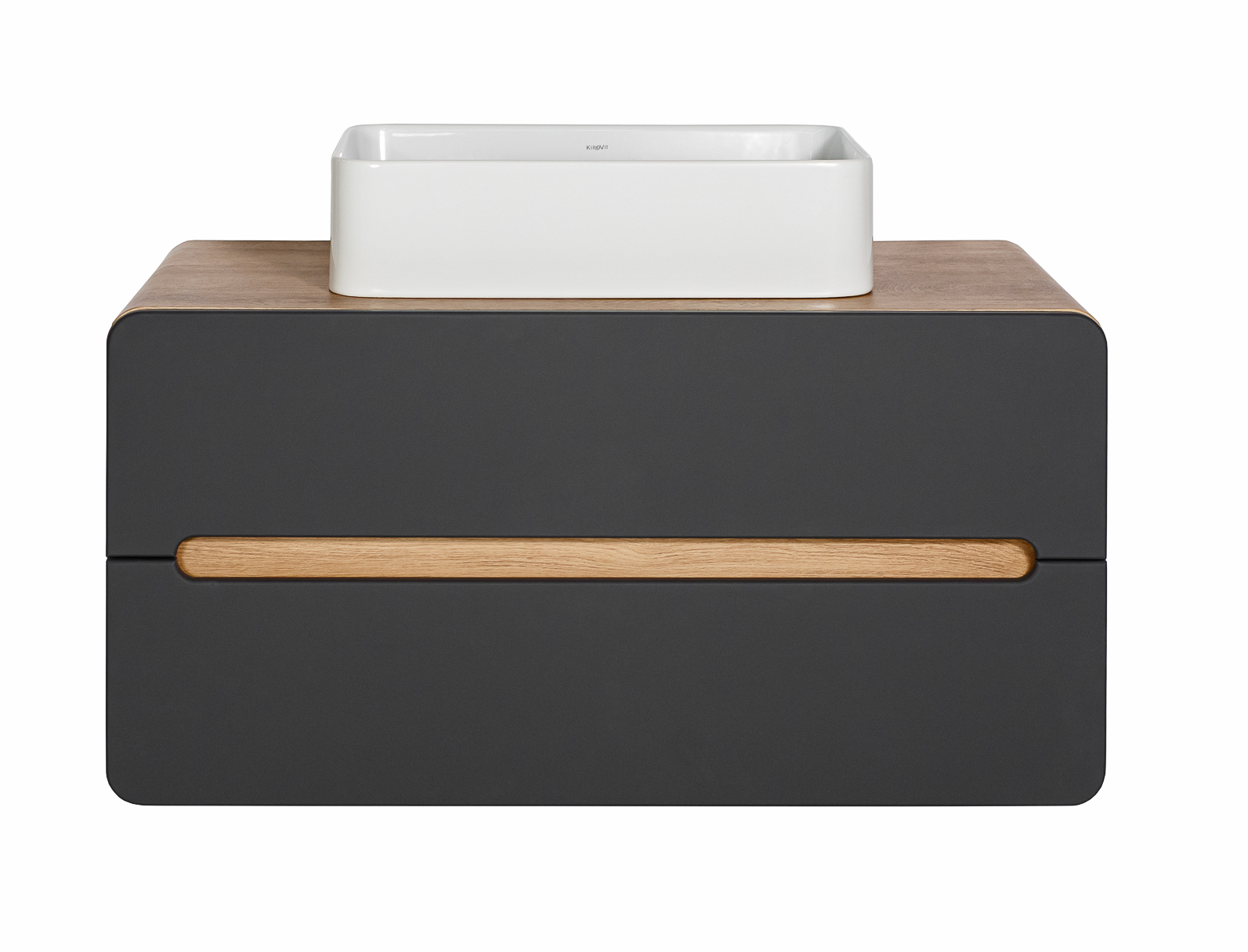 Изображение товара Тумба под раковину подвесная Окинава 100 см цвет графит