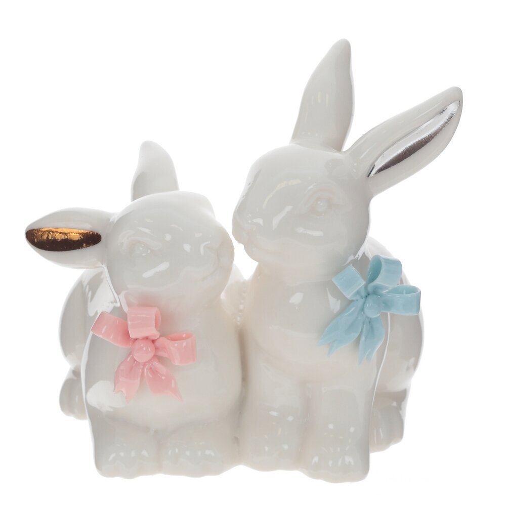 Изображение товара Фигурка декоративная Зайцы L11 W8 H10 см 795666