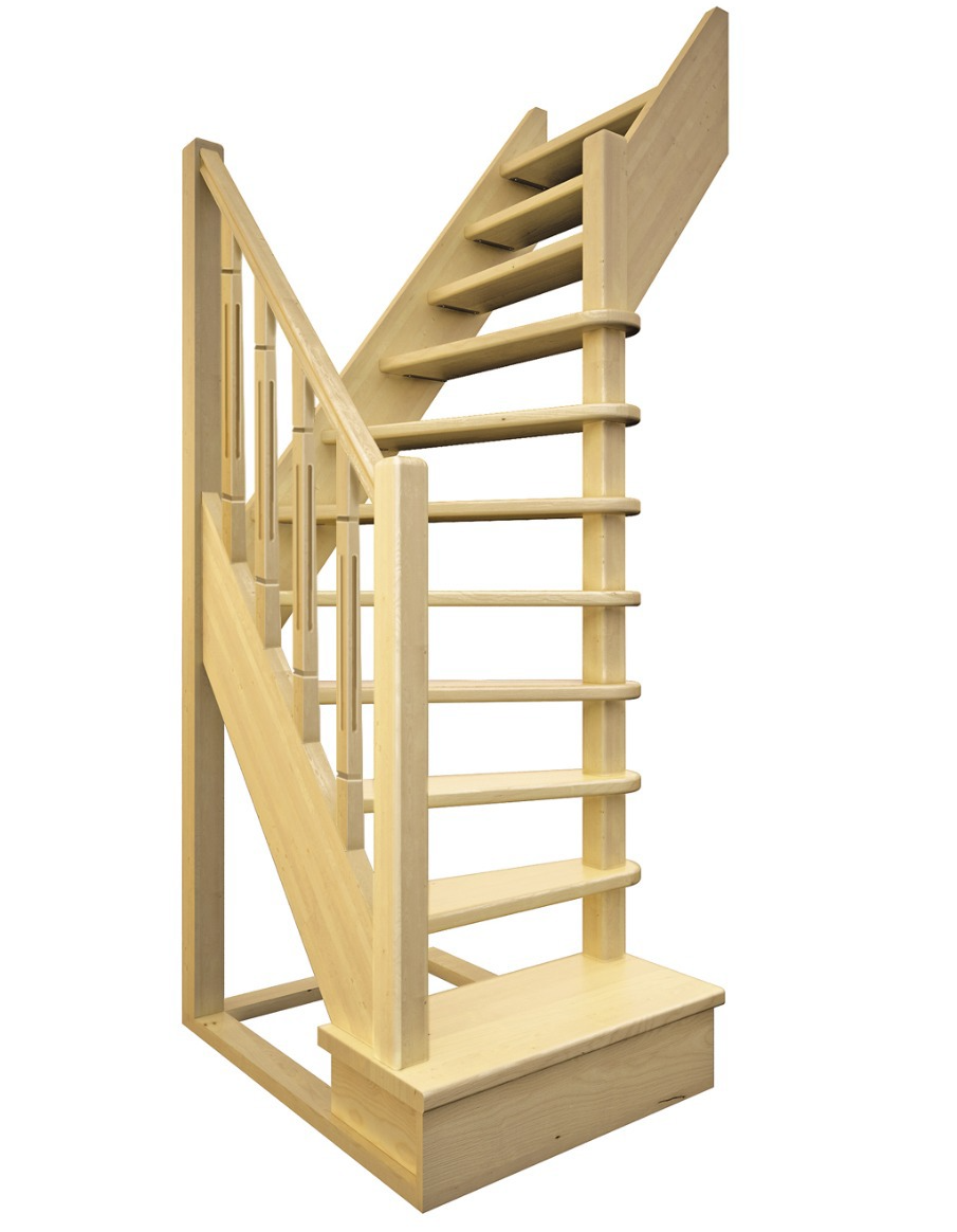 Лестница поворотная 90° ЛЕС-91 универсальная