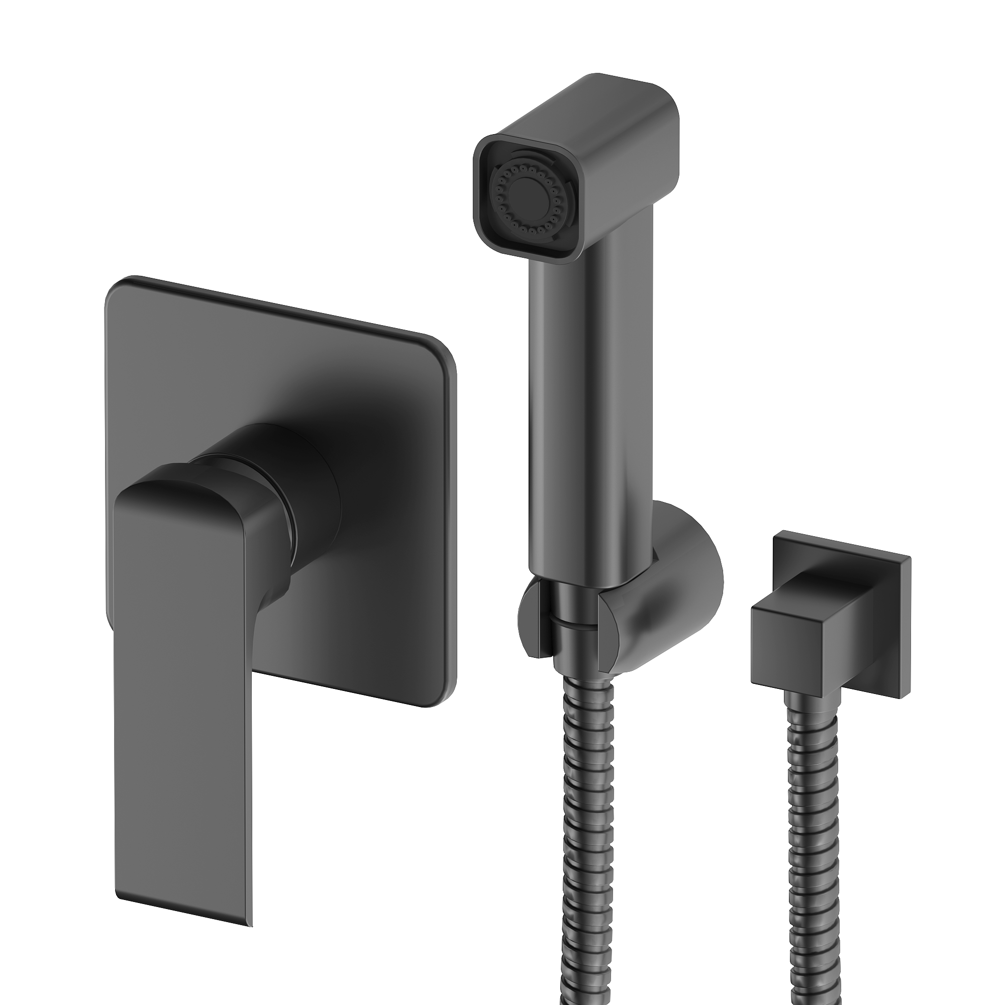 Изображение товара Гигиенический душ Esko Nant 5IN1Black набор со смесителем черный матовый