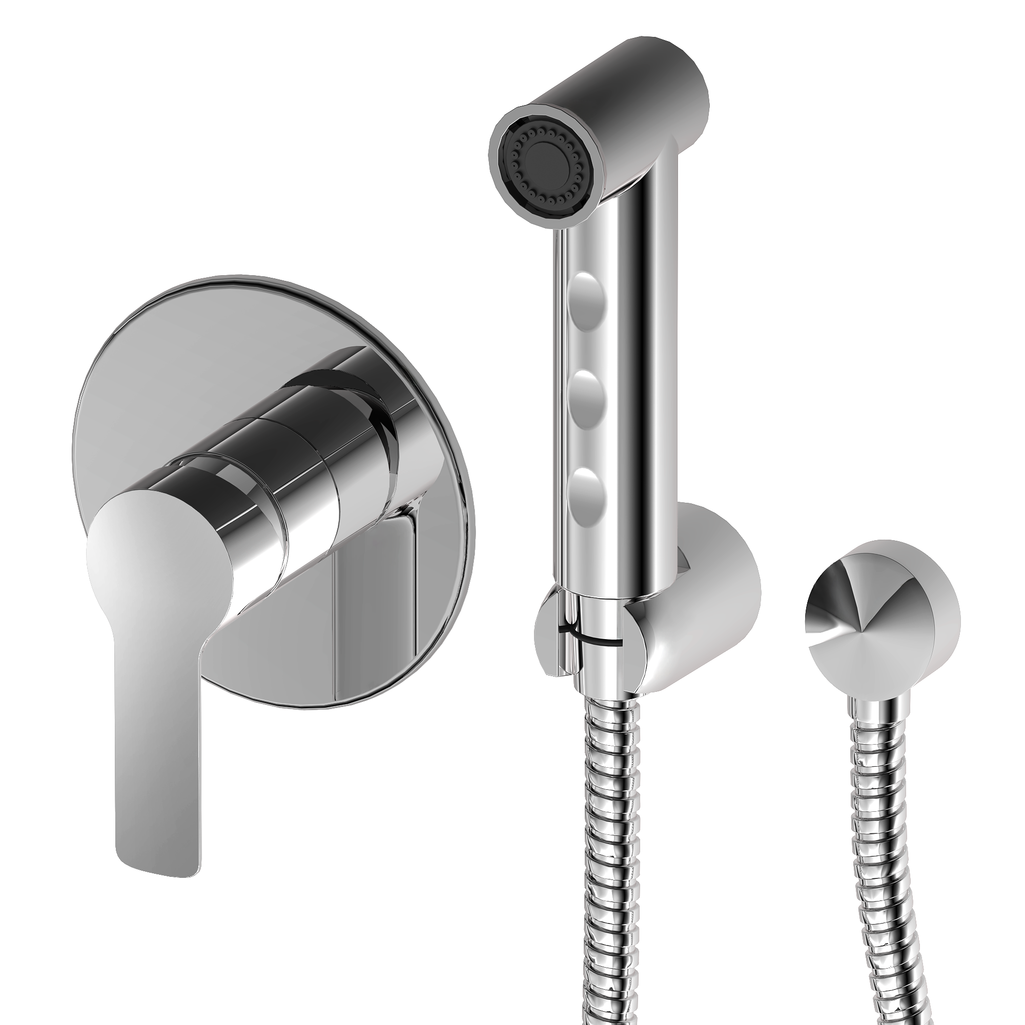 Изображение товара Гигиенический душ Esko Laim 5IN1Chrome с смесителем и защитой от перекручивания