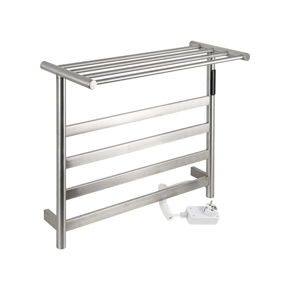 Изображение товара Электрический полотенцесушитель Kraftte 570x510 мм с полкой и таймером