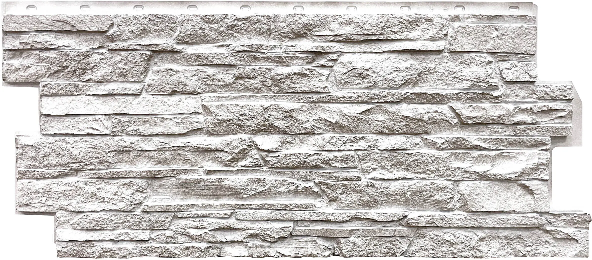 Панель фасадная полипропилен 460x1090 мм цвет белый