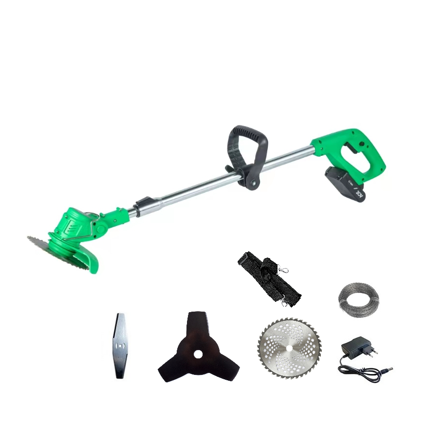 Изображение товара Аккумуляторный бесщёточный триммер Zitrek GreenCut 20V с аккумулятором и ЗУ, удобный и мощный садов