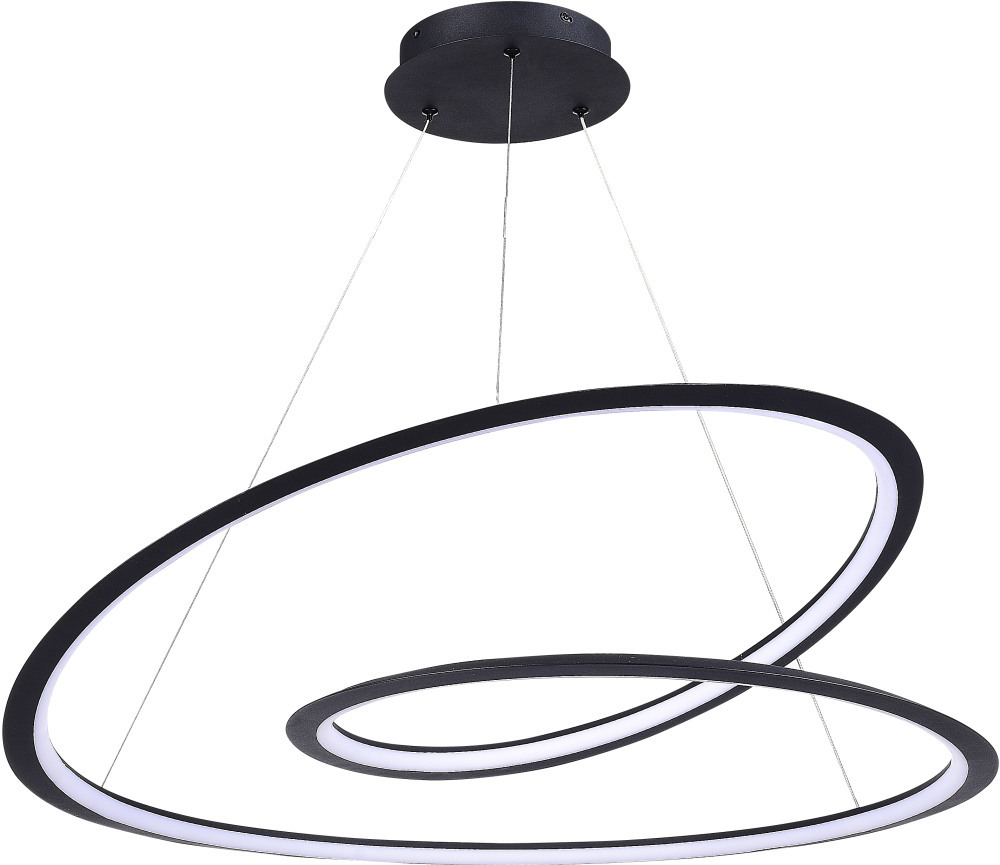 Изображение товара Люстра потолочная светодиодная MyFar MR1132-PL серия Siero 15 м² черная