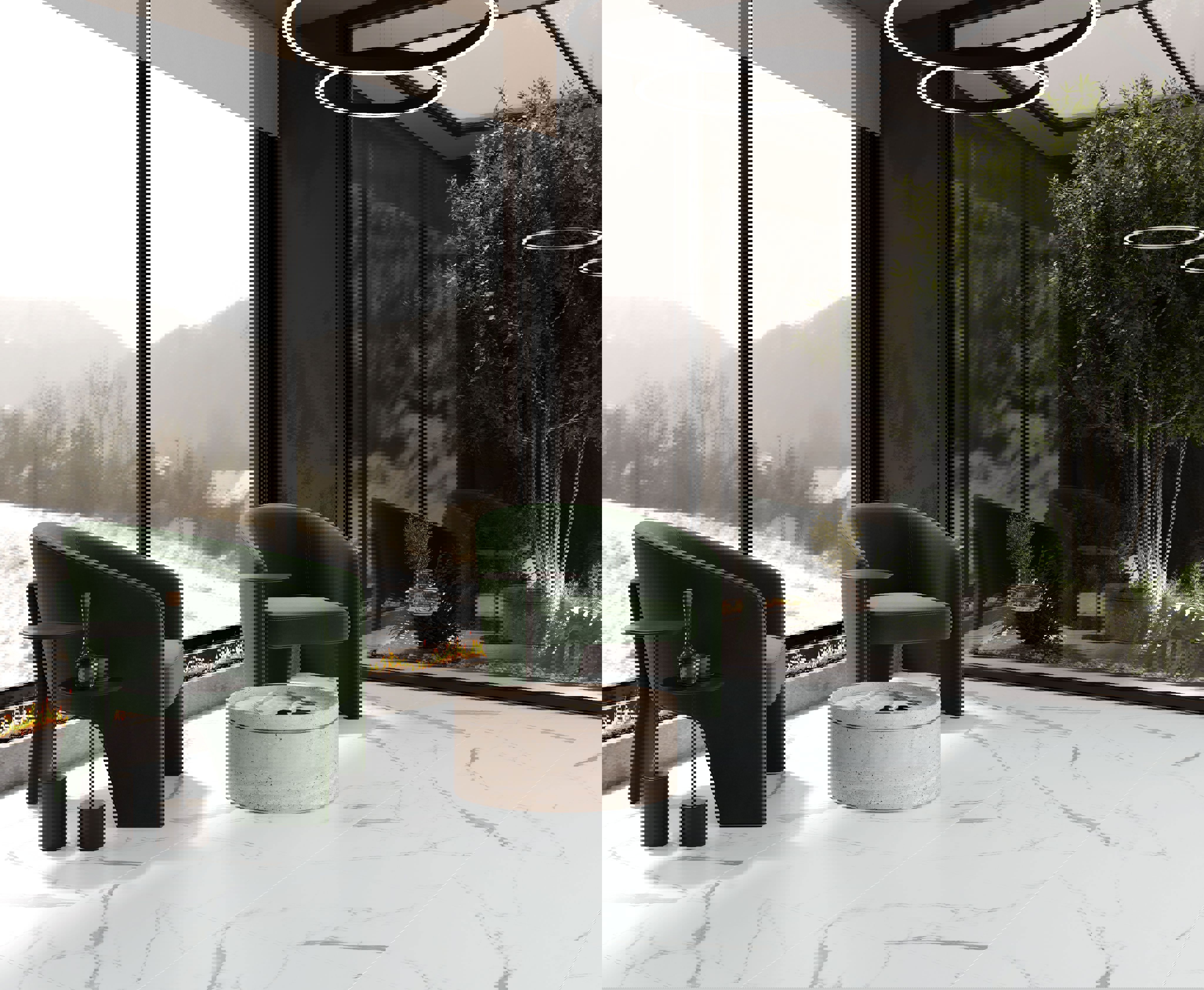 Изображение товара Напольная плитка Laparet Venatino grey 60x60 см белая