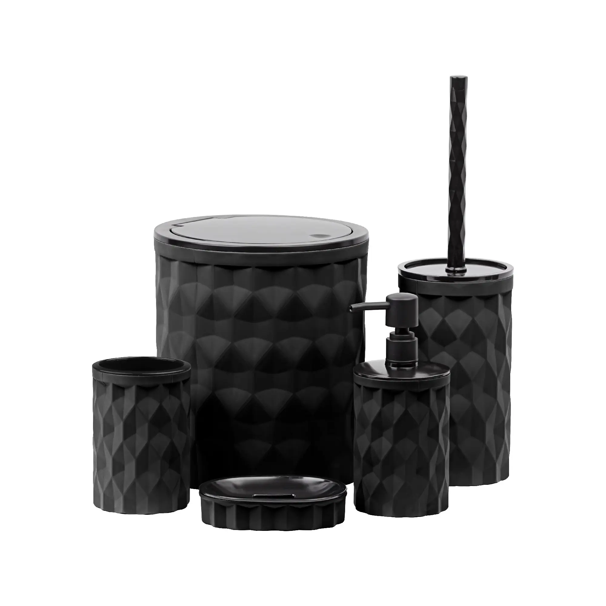 Контейнер для мусора Fixsen Diamond Black FX-464-6 5 л пластик цвет черный - 1