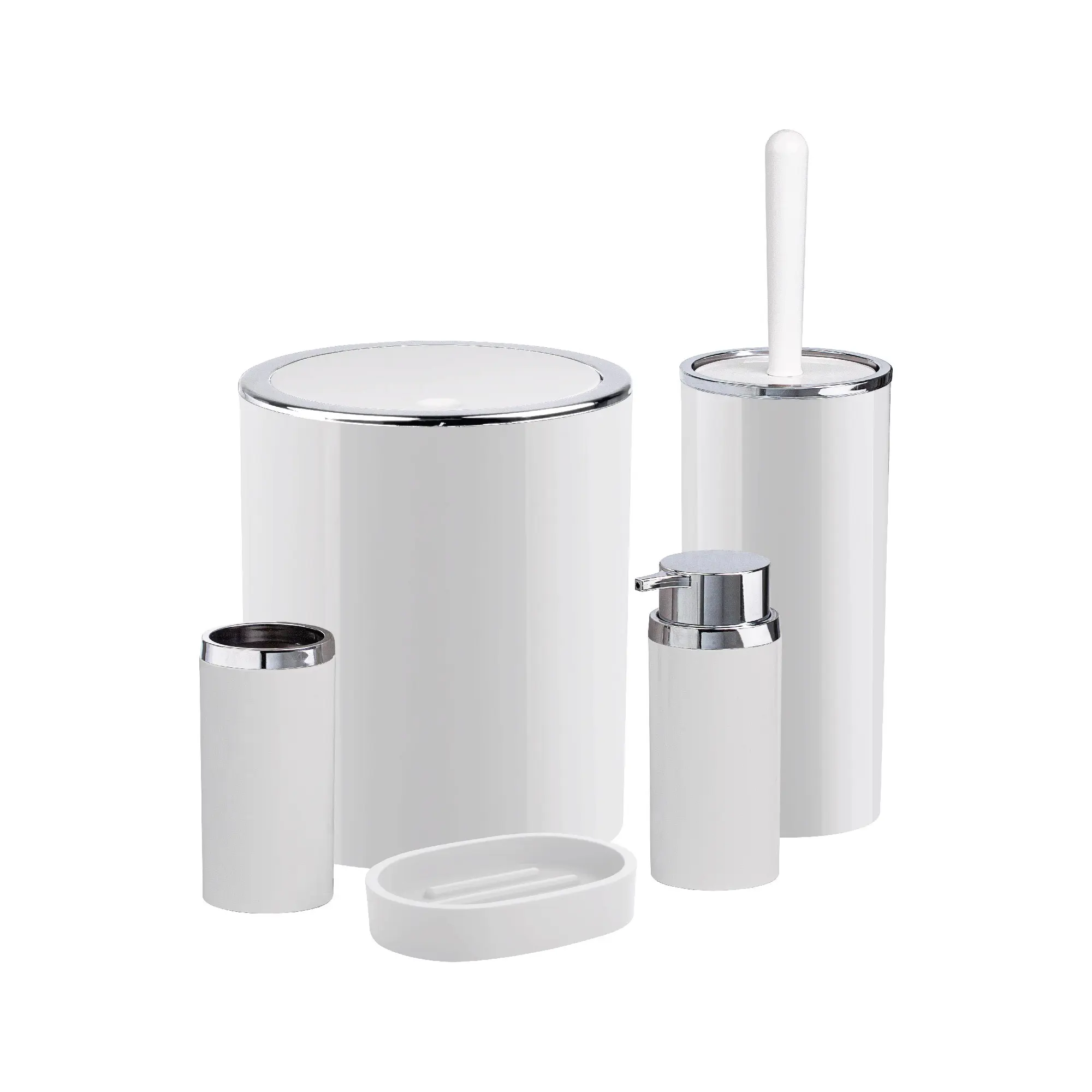 Контейнер для мусора Fixsen Round White FX-451-6 5 л пластик цвет белый - 2