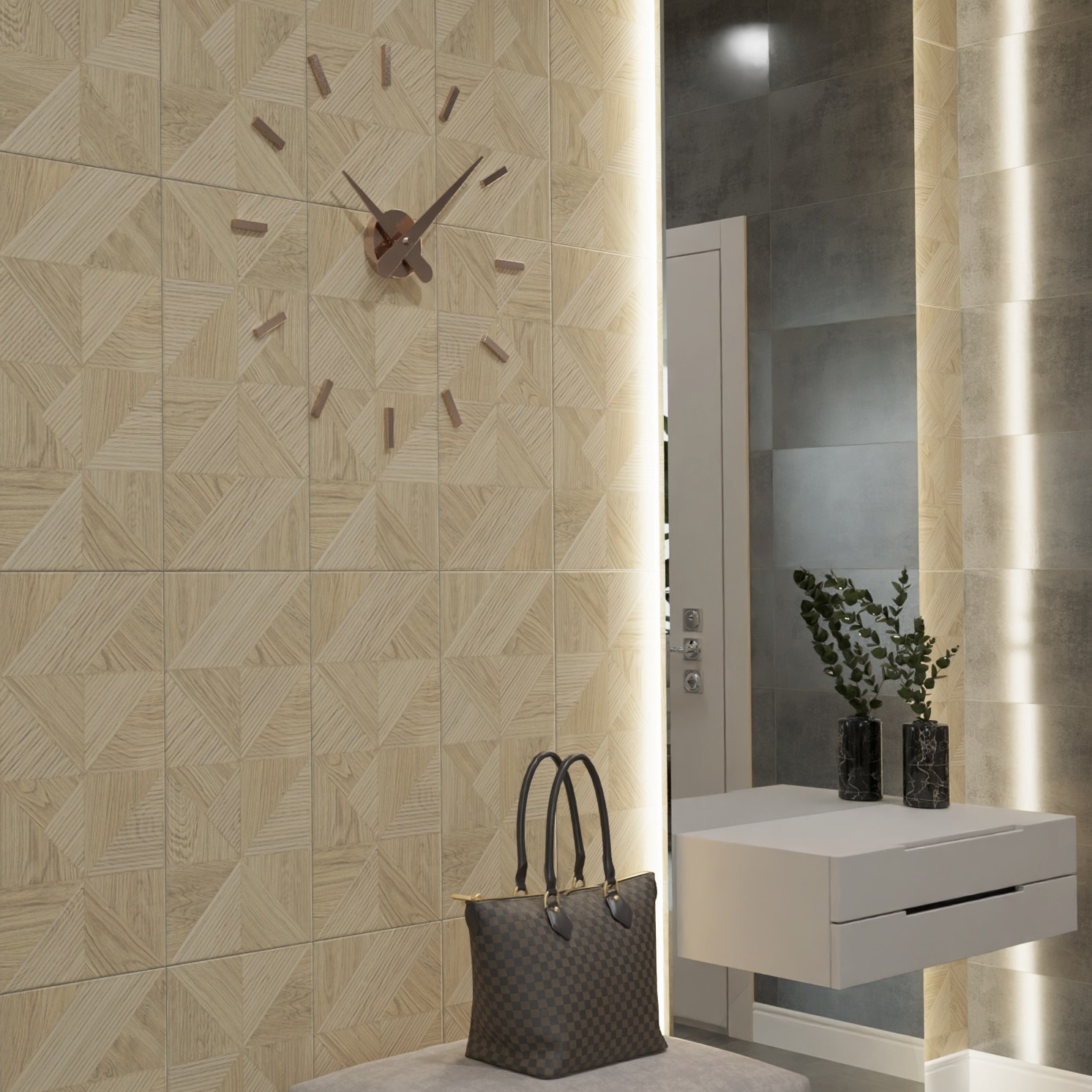 Изображение товара Плитка настенная Axima Орландо 30x60 см 1.62 м² матовая цвет дерево рельеф