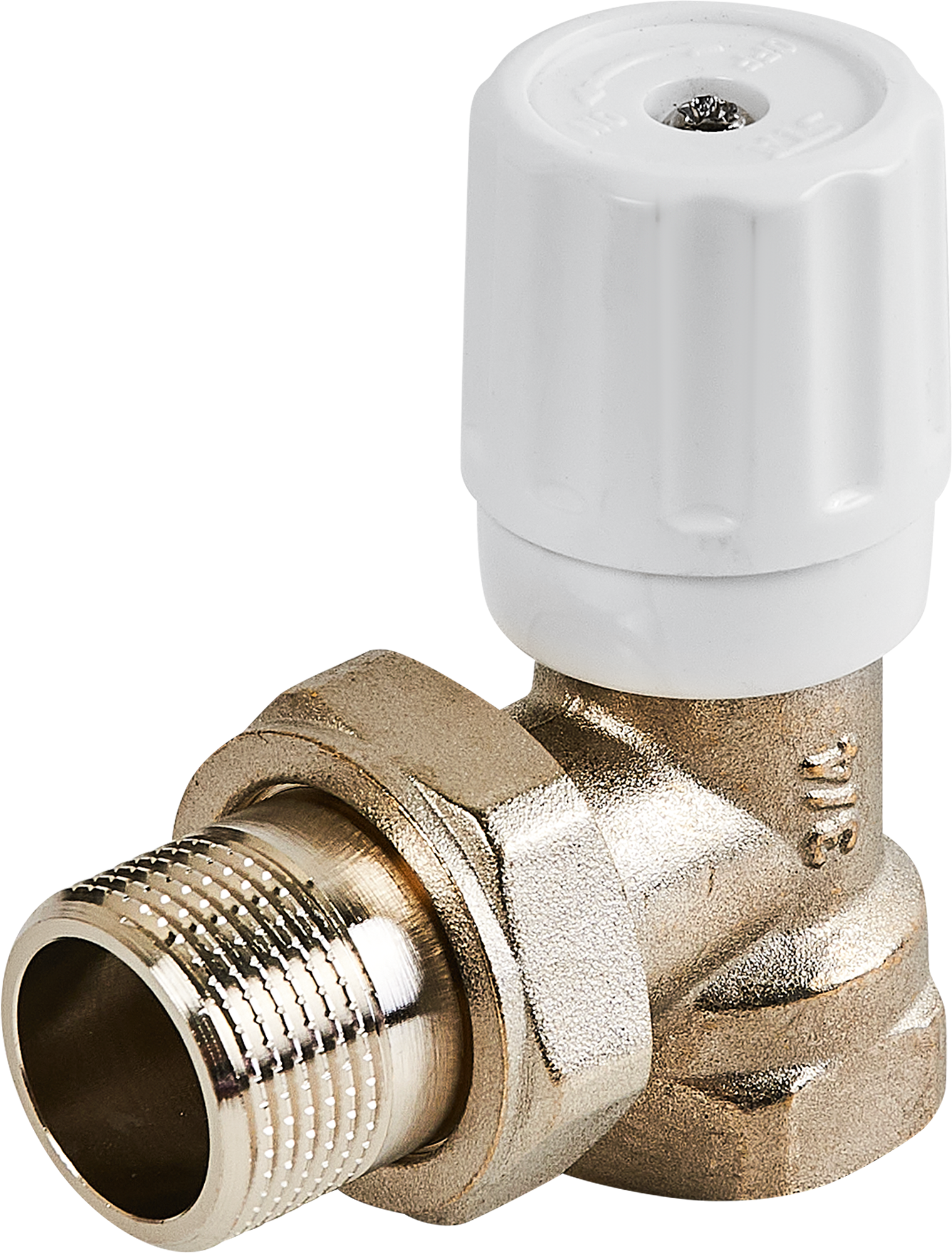 Изображение товара Угловой вентиль для радиатора Спец 3/4" латунь регулирующий