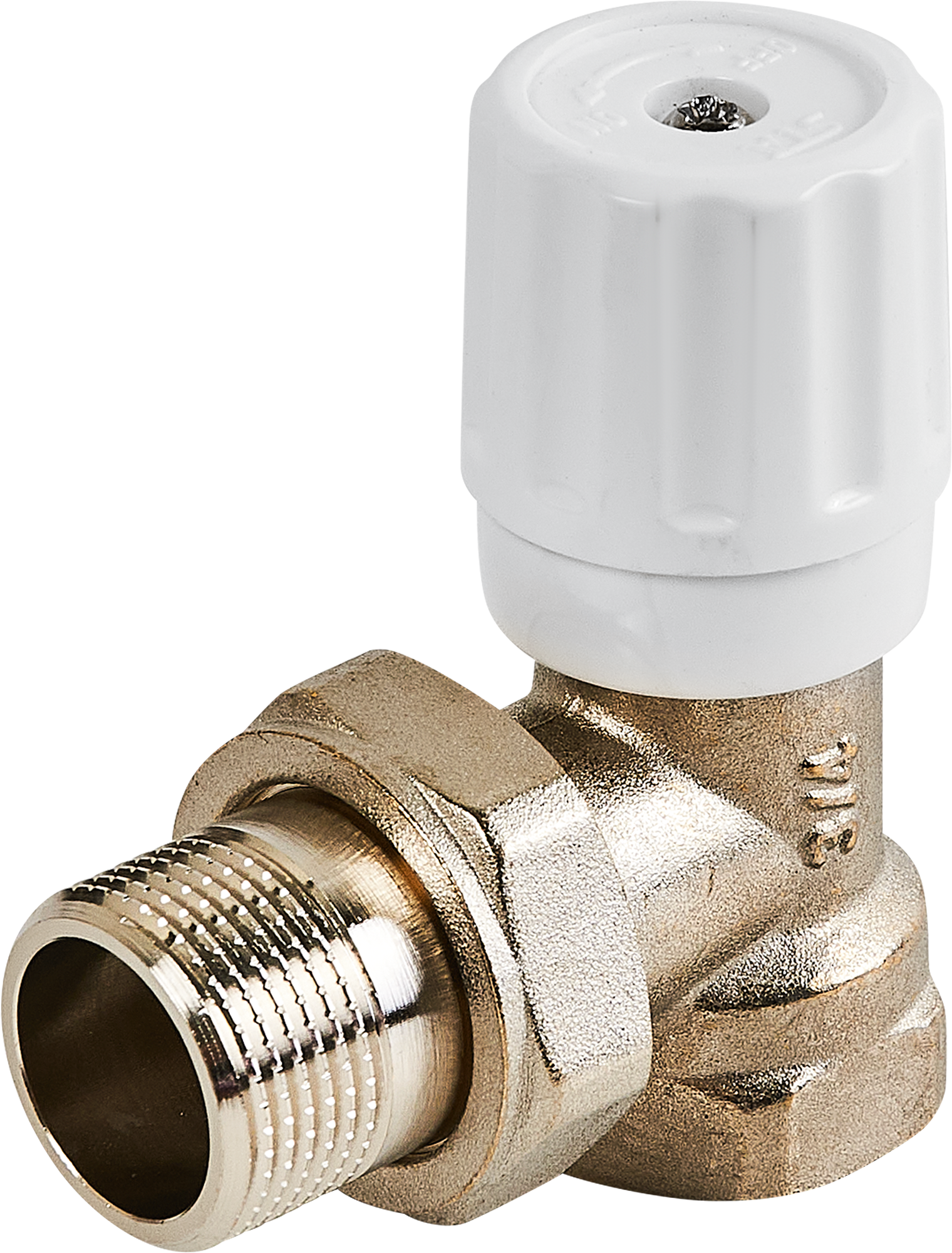 Вентиль для радиатора регулирующий угловой Спец 3/4" латунь