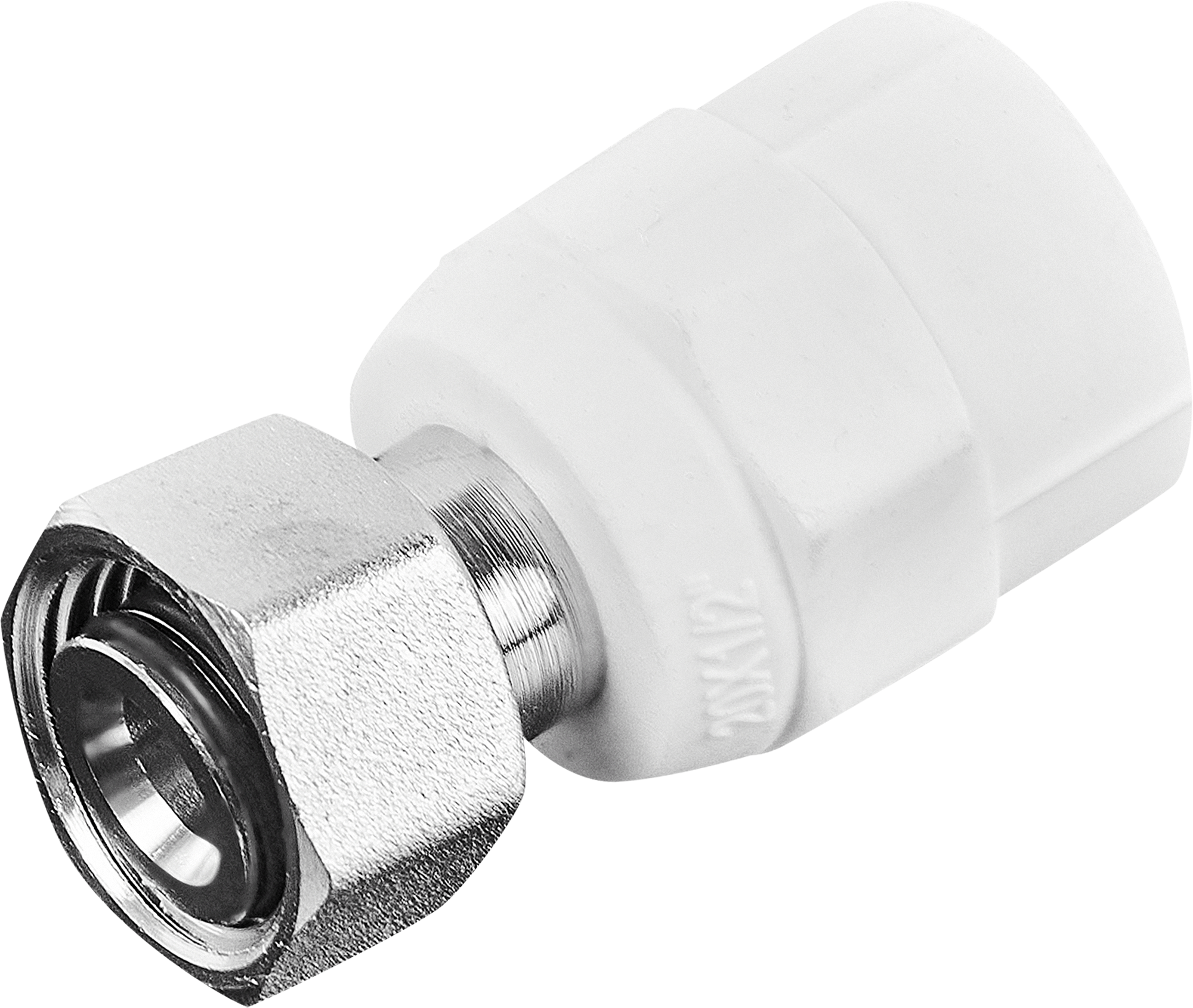 Изображение товара Соединитель Valtec 20x1/2 с накидной гайкой конус полипропилен