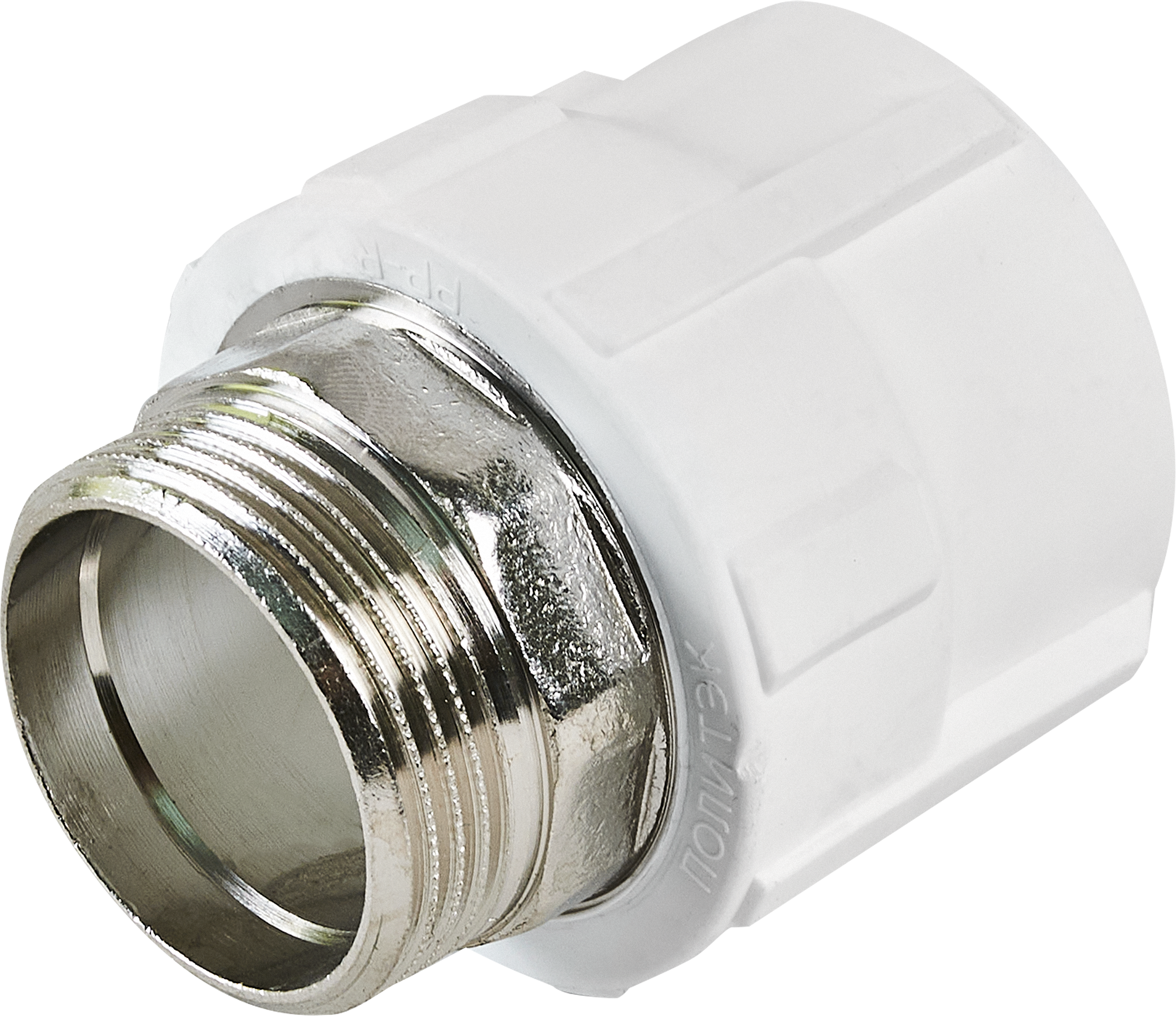 Изображение товара Муфта комбинированная Политэк 1 1/4x40 мм из полипропилена для водопровода