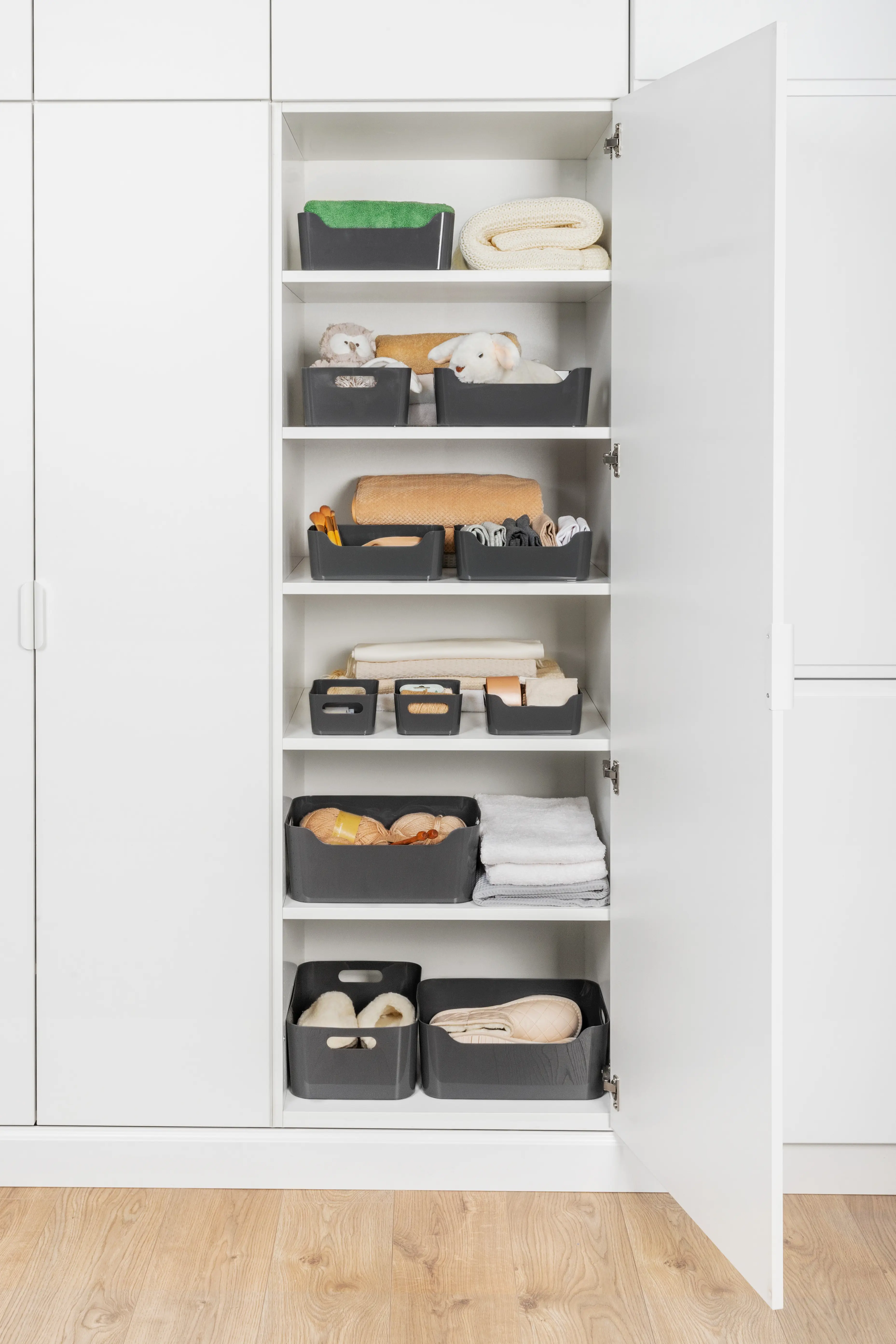 Корзина Scandi 27x10.5x19 см полипропилен цвет графит - 6