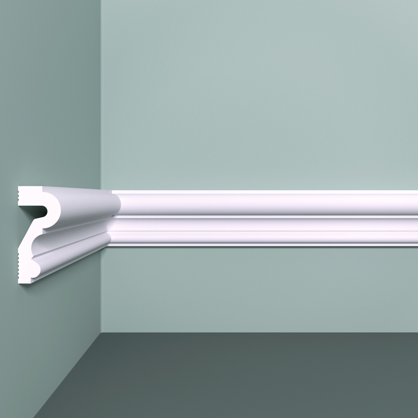 Молдинг Bello deco XPS М 23 на стену, полистирол (XPS), цвет белый ...