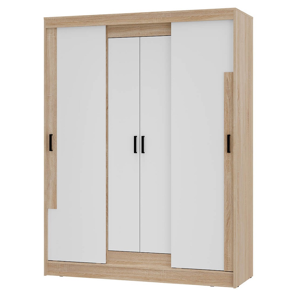 Изображение товара Шкаф-купе BTS 210x160x58 см 4 двери и 5 полок современный стиль