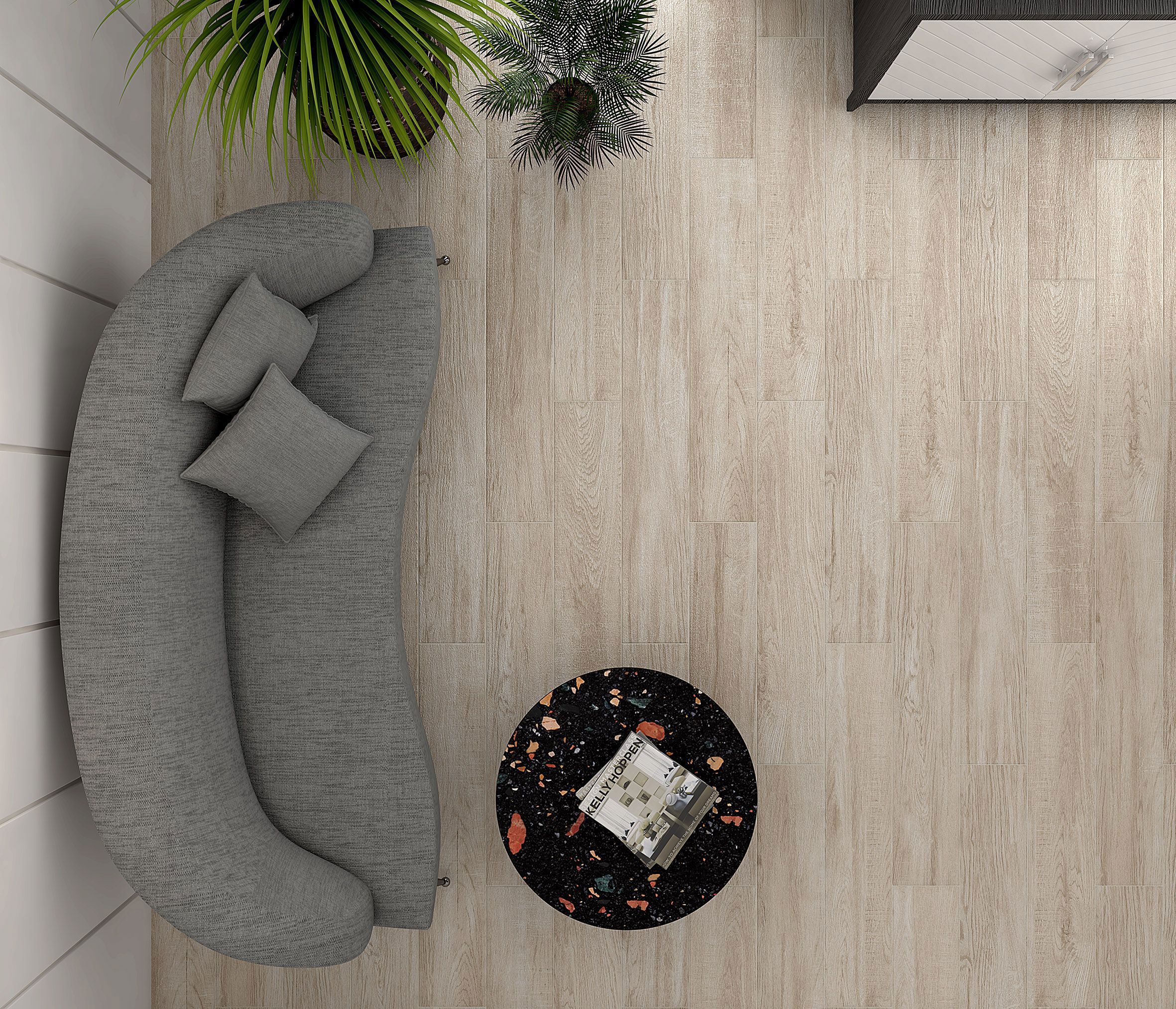 Изображение товара Керамогранит Laparet Rainwood оливковый 20х120 см