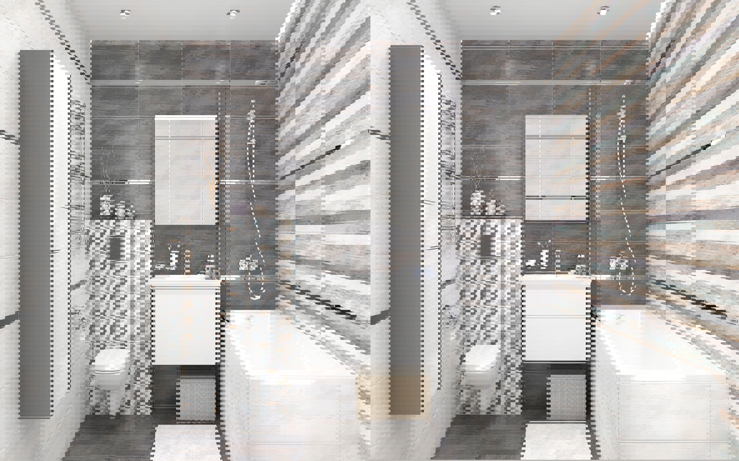 Изображение товара Настенная плитка Laparet Havana графитовый серый 60x20 см