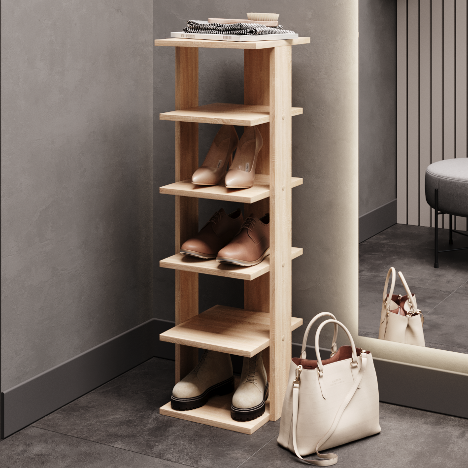 Изображение товара Стеллаж Граникум 28.2x31.6 см ЛДСП цвет дуб