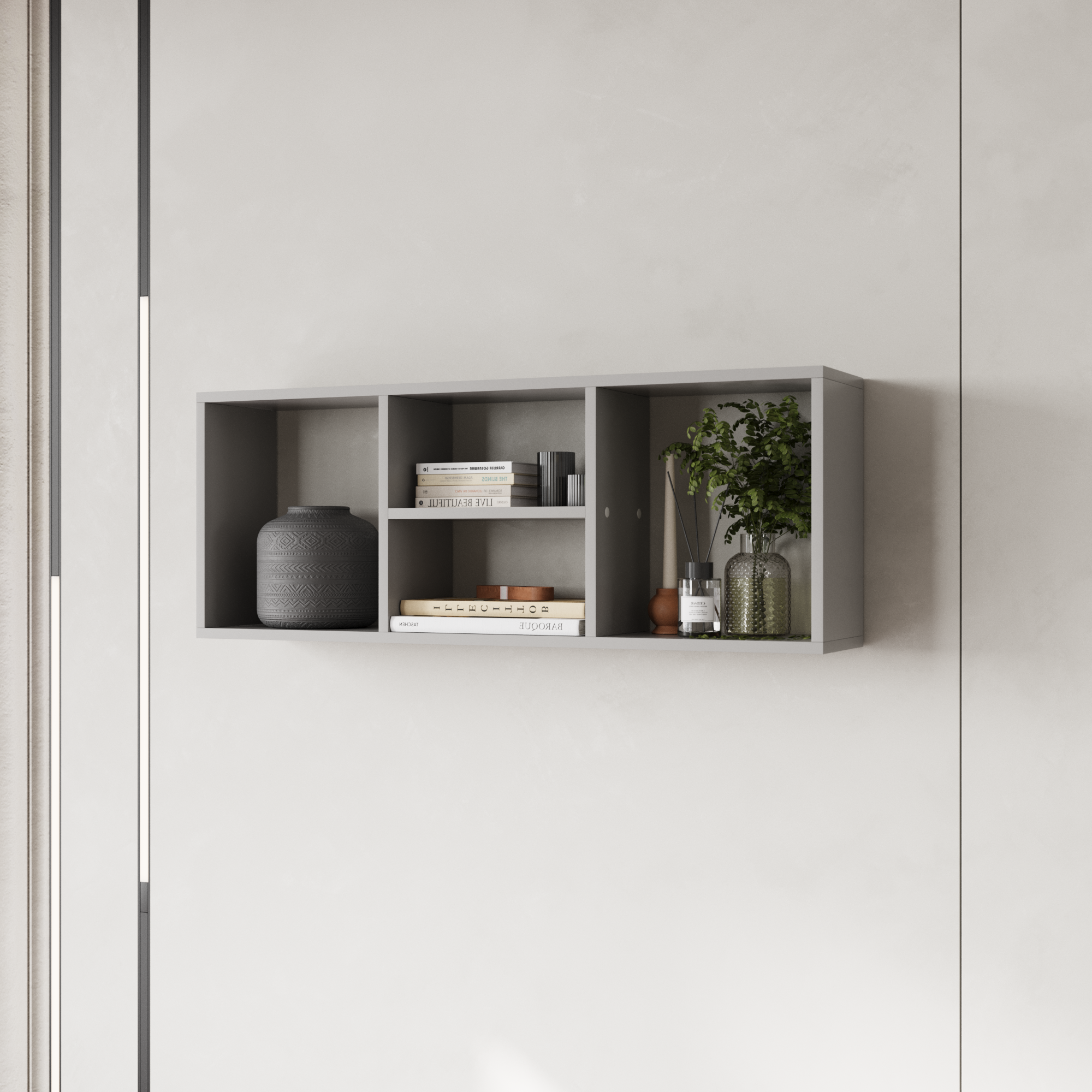 Изображение товара Настенная полка ГРАНИКУМ Есения 100x20 см серый