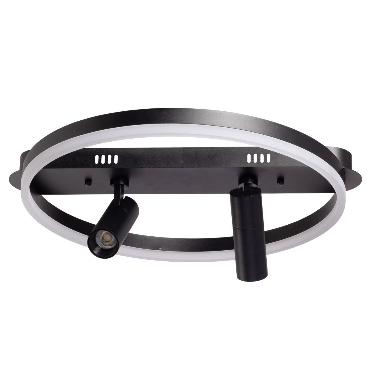 Изображение товара Люстра потолочная светодиодная De markt 377013303 с пультом управления 14.88 м² белая черная