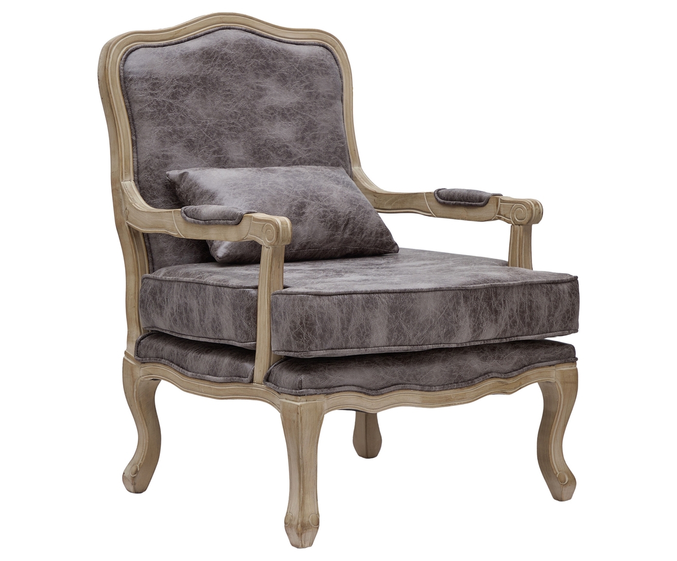 Изображение товара Кресло Гласар Монарх коричневое из искусственной кожи