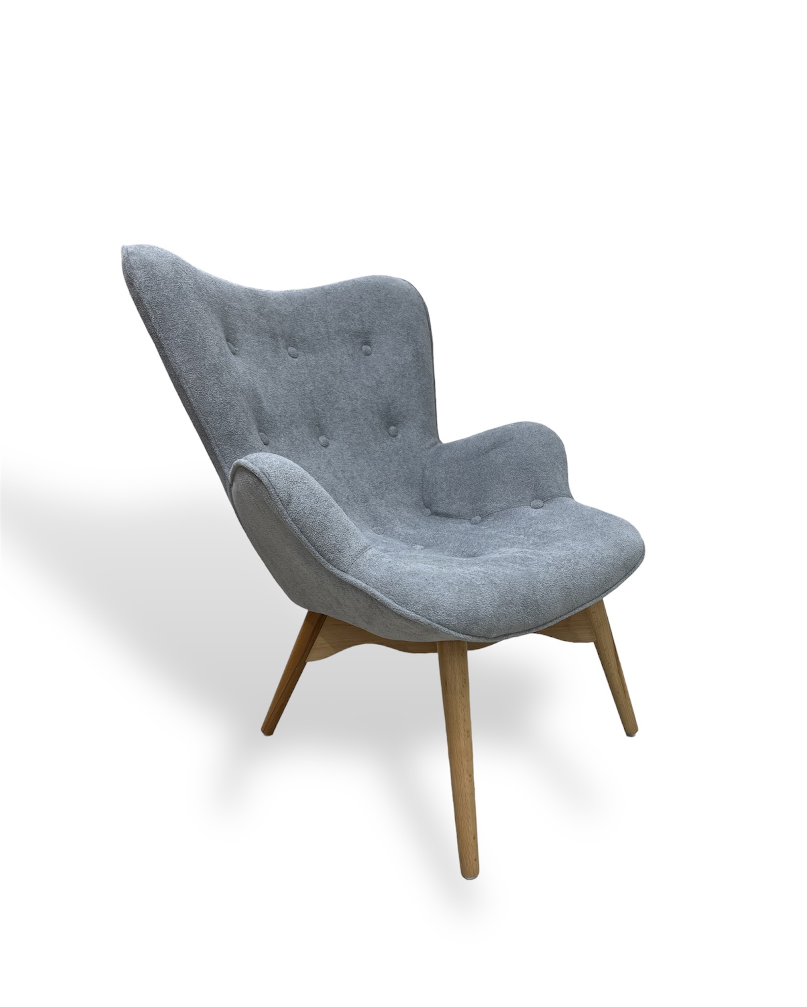 Изображение товара Кресло Пирамида 26 Бро из бука и ткани букле, комфортное и стильное