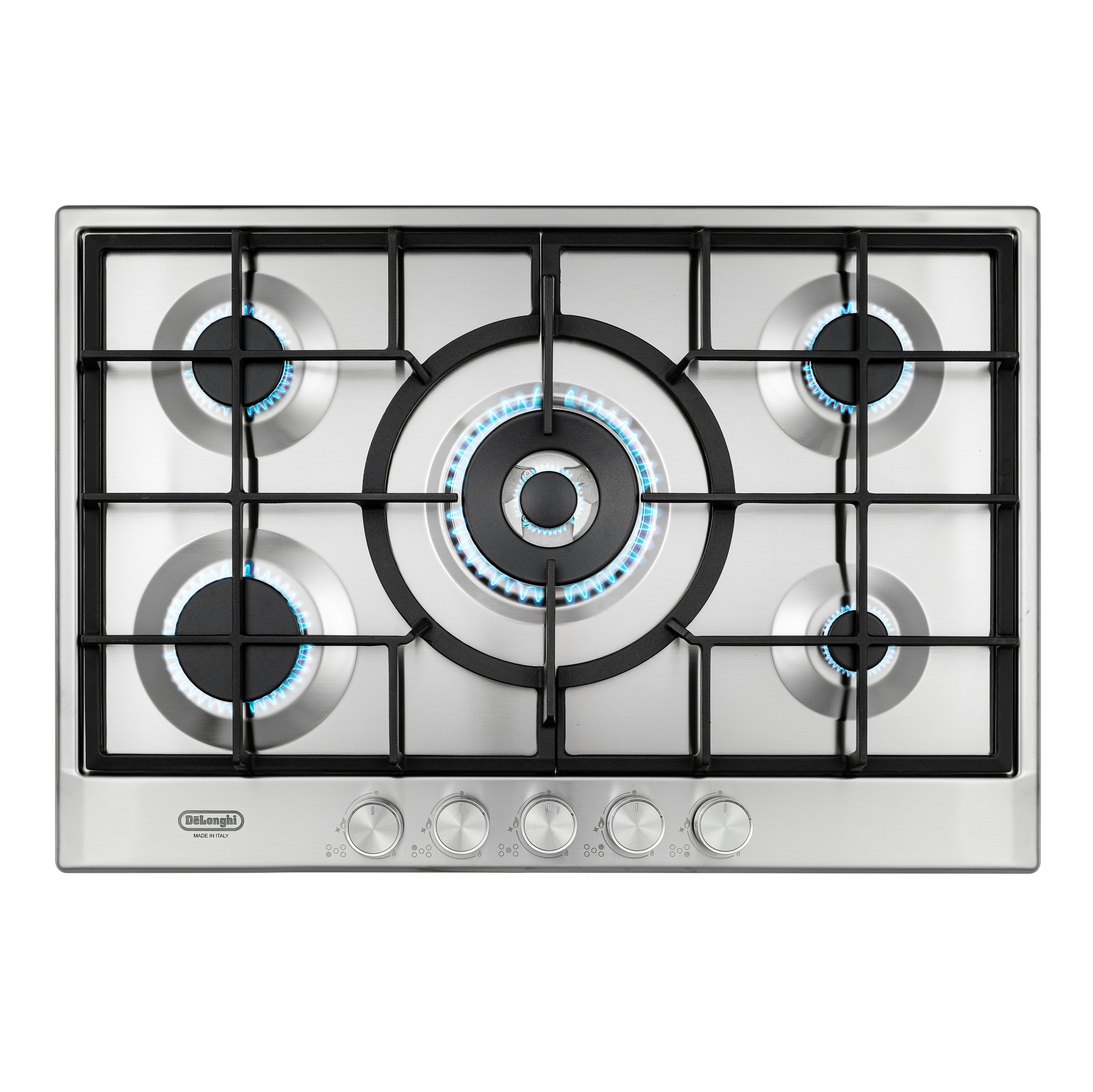 Изображение товара Газовая варочная панель Delonghi NSL 575 X RUS 75 см 5 конфорок цвет серый