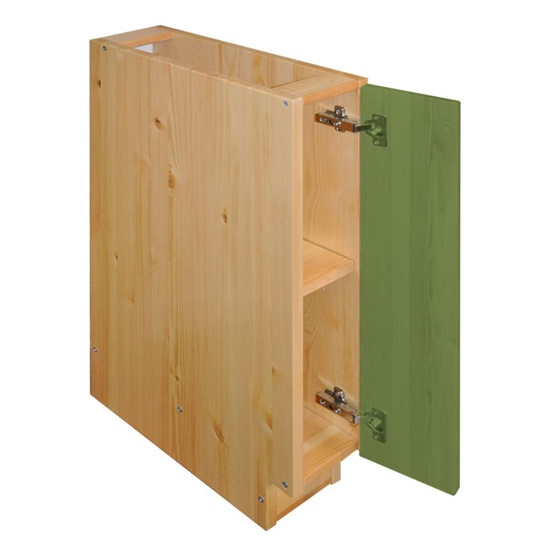 Изображение товара Напольный шкаф Дом мебели из сосны Весури 15x85x50 см массив сосны цвет олива