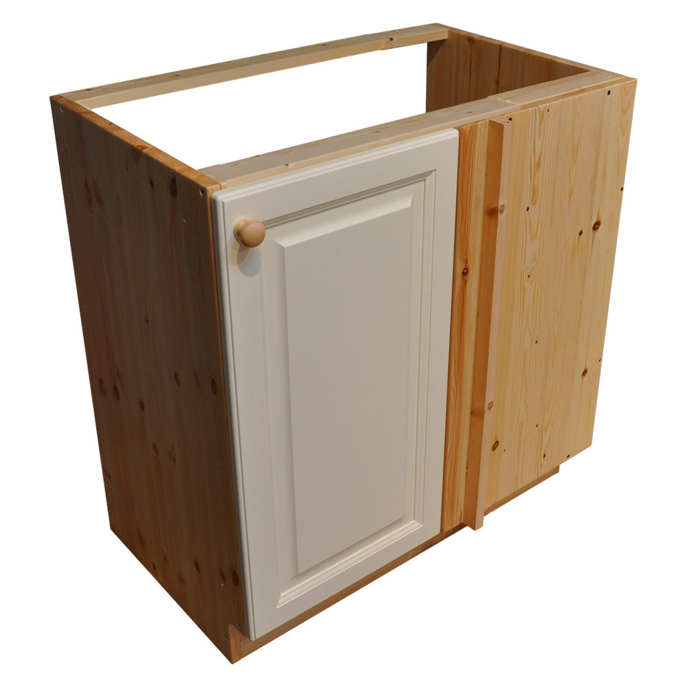 Изображение товара Напольный угловой шкаф из сосны Весури 80x85x50 см с одним фасадом